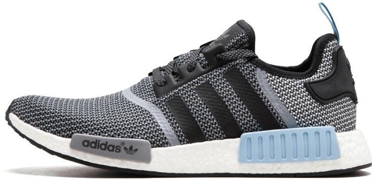 Size 12 - adidas NMD_R1 Clear Blue Grey Black Suede Leather (S79159)