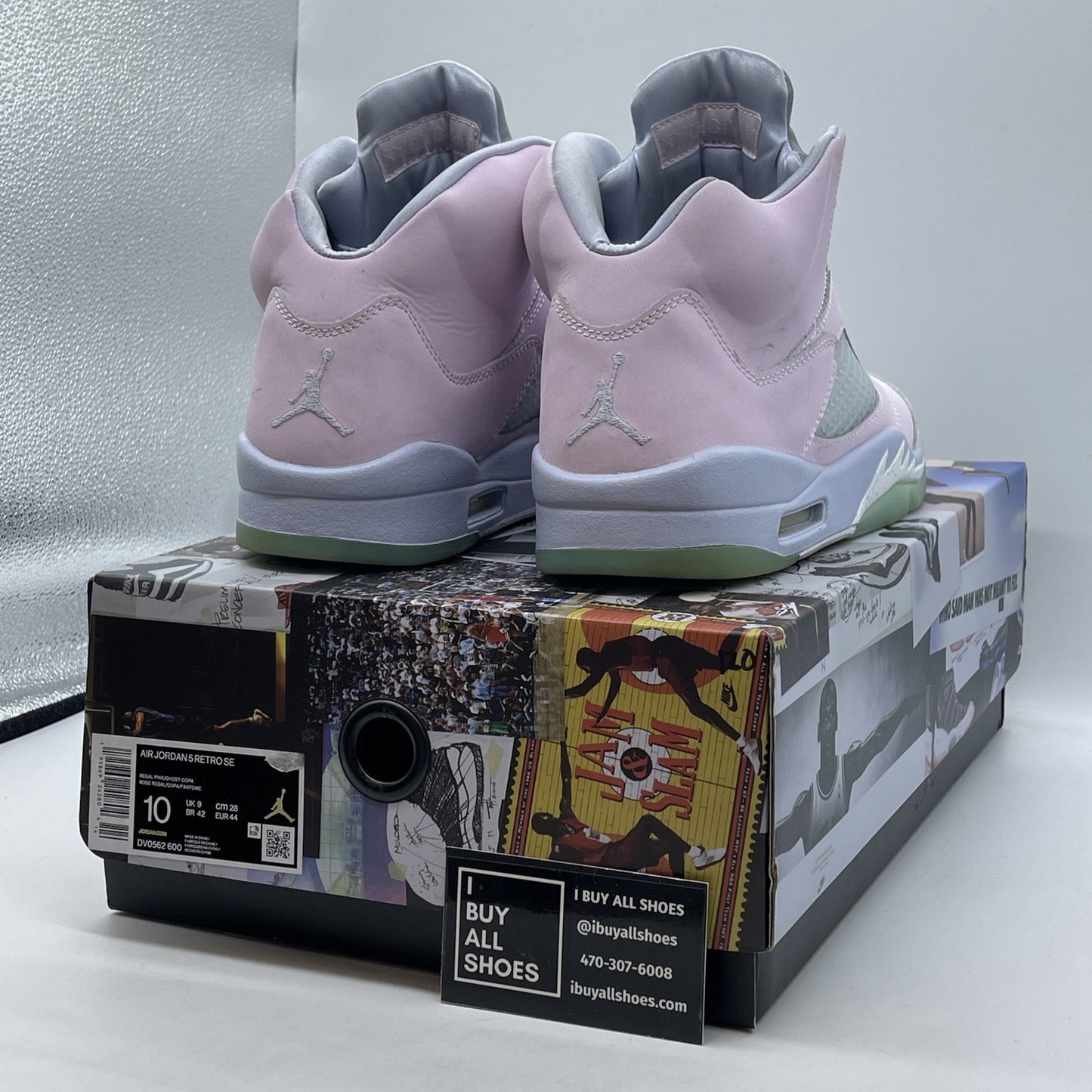 Size 10 - Jordan 5 Easter 2022 Pink Purple Suede Leather (DV0562-600)