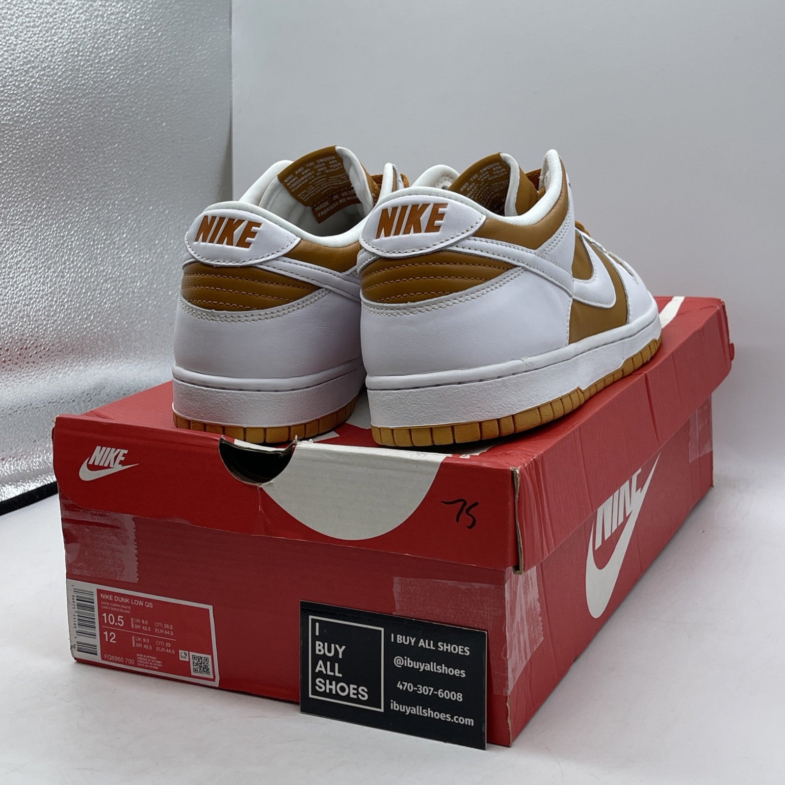 Size 10.5 - Nike Dunk CO.JP 2024 Low Reverse Curry Brown Leather (FQ6965-700)