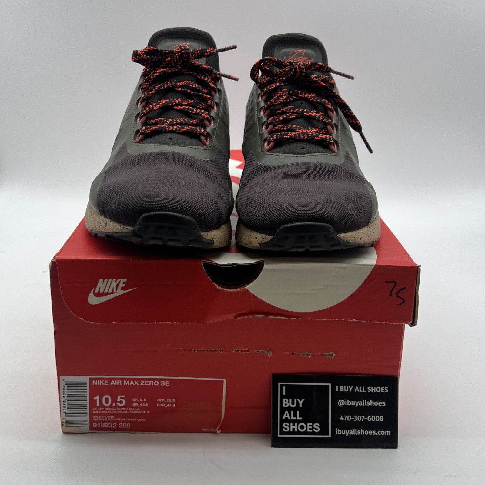 Size 10.5 - Nike Air Max Zero SE Brown (918232-200)
