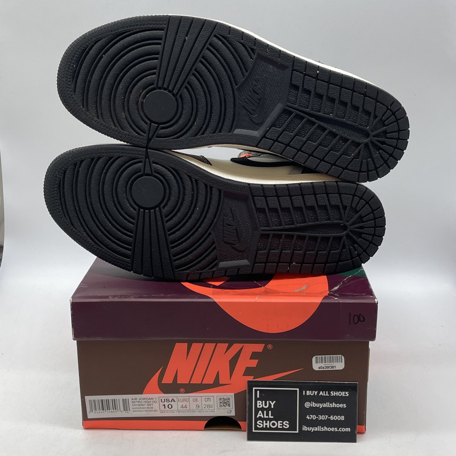 Size 10 - Jordan 1 High OG Crafted Brown White Suede Leather (DH3097-001)