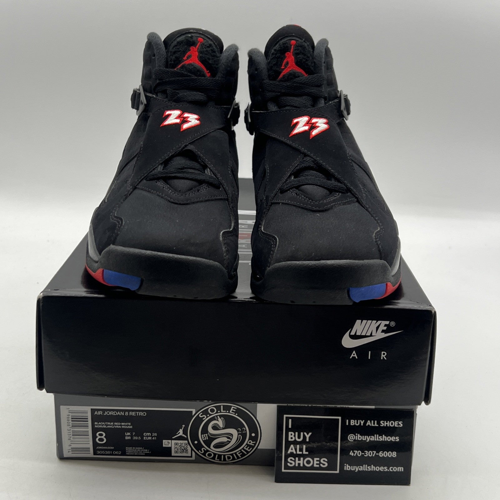 Size 8 - Air Jordan 8 Retro Mid Playoff (305381-062)
