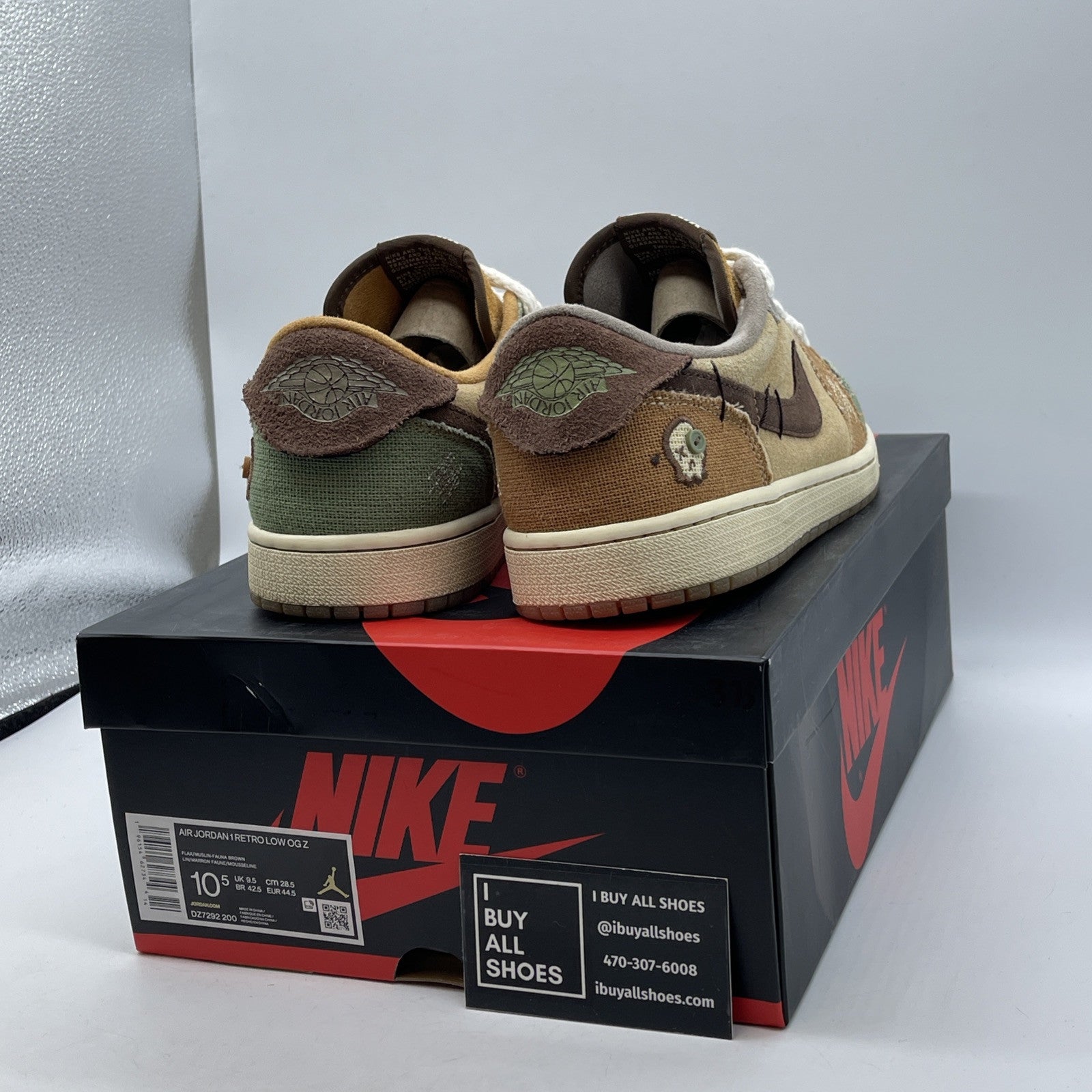 Size 10.5 - Jordan 1 Retro OG x Zion Williamson Low Voodoo Suede (DZ7292-200)