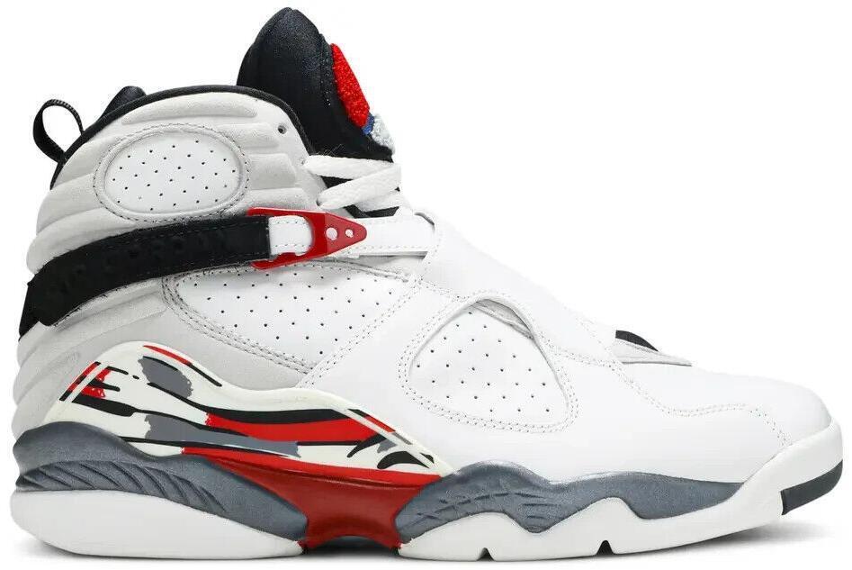 Size 11 - Air Jordan 8 Retro 2003 Bugs Bunny White Grey Suede Leather 305381-101