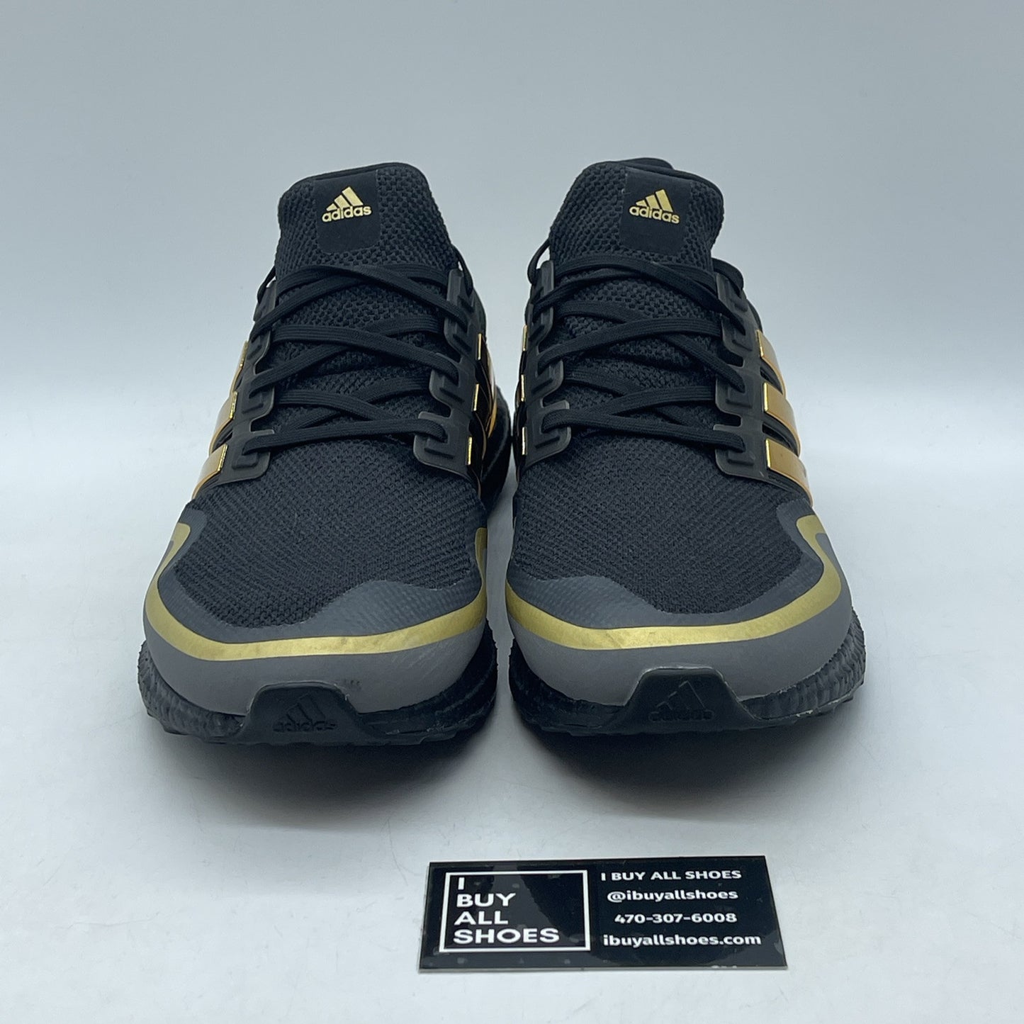 Size 10.5 - adidas UltraBoost Metallic Gold Black Suede (EG8102)