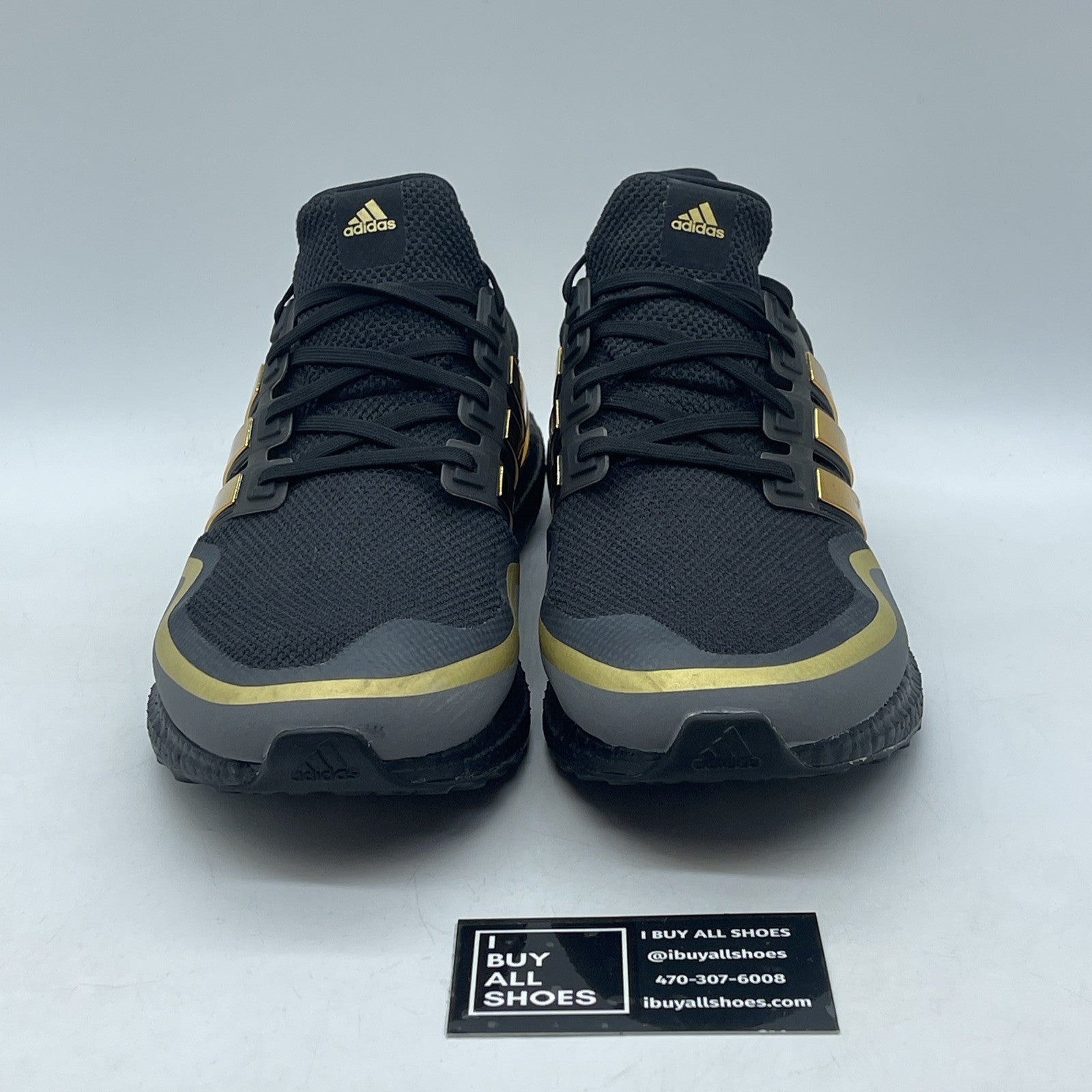 Size 10.5 - adidas UltraBoost Metallic Gold Black Suede (EG8102)