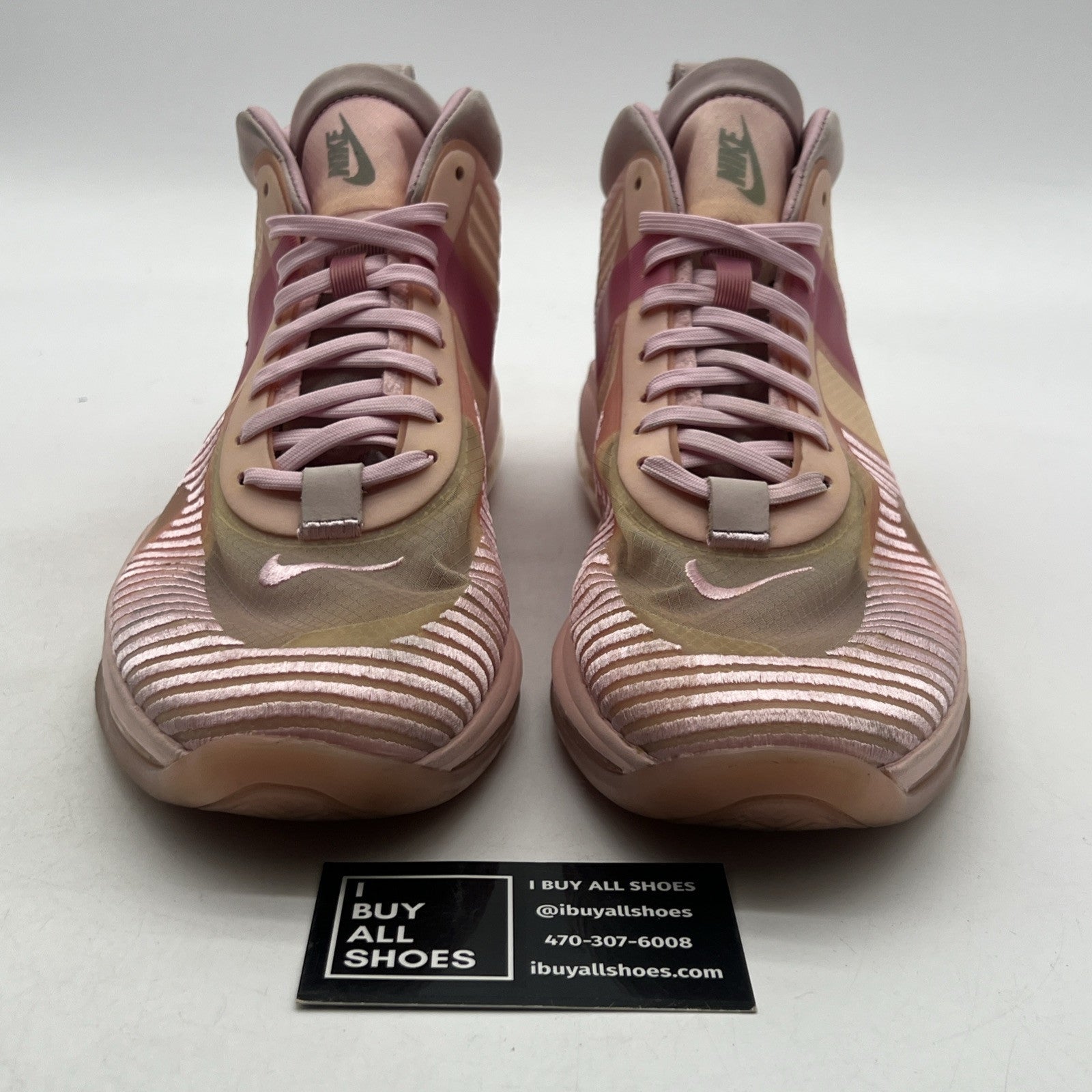 Size 10.5 - Nike John Elliott x LeBron Icon Tulip Pink (AQ0114-600)