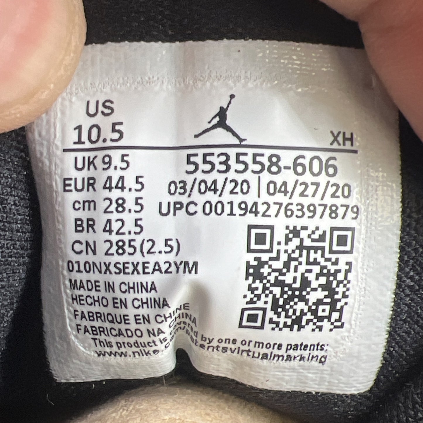 Size 10.5 - Air Jordan 1 Low Reverse Bred (553558-606)