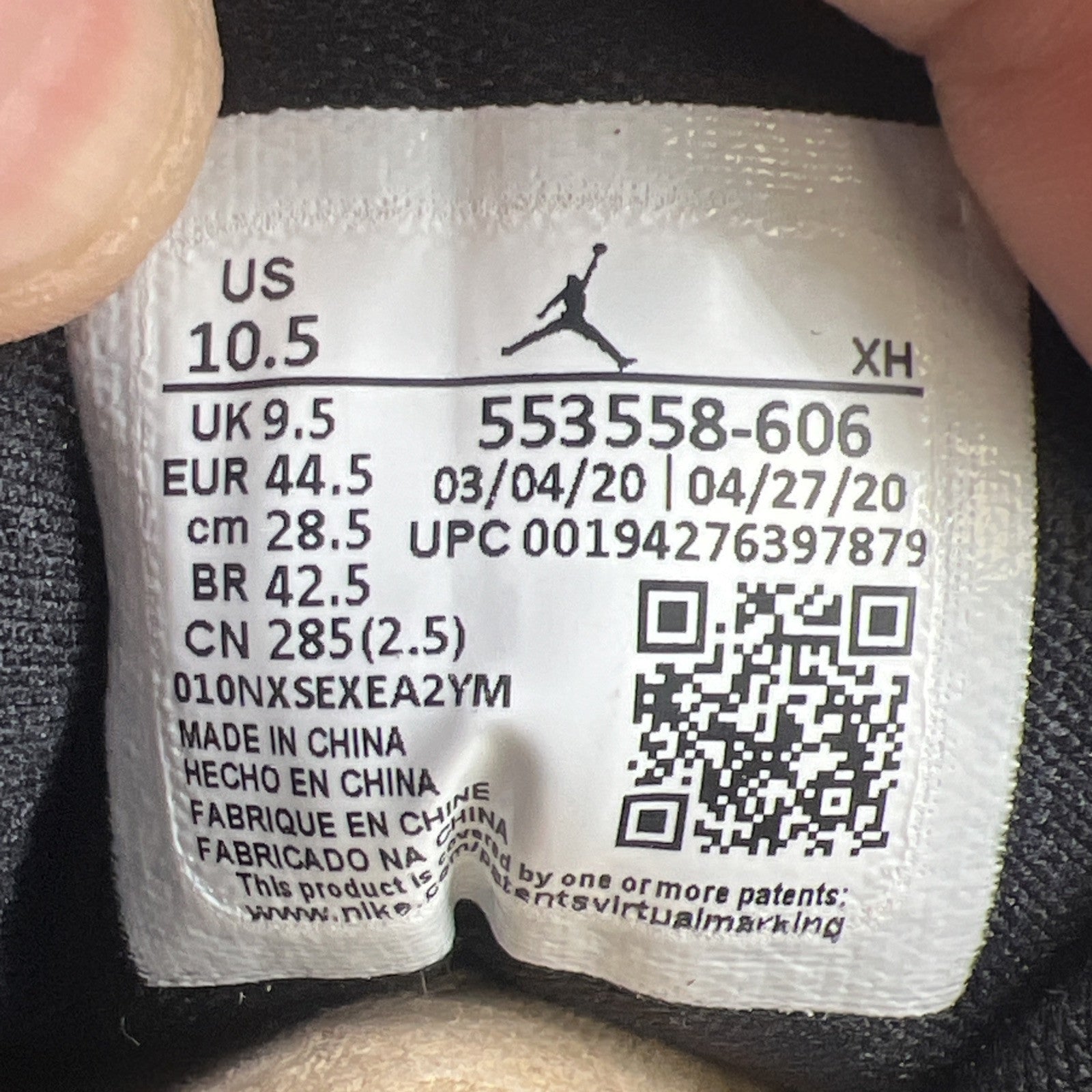 Size 10.5 - Air Jordan 1 Low Reverse Bred (553558-606)