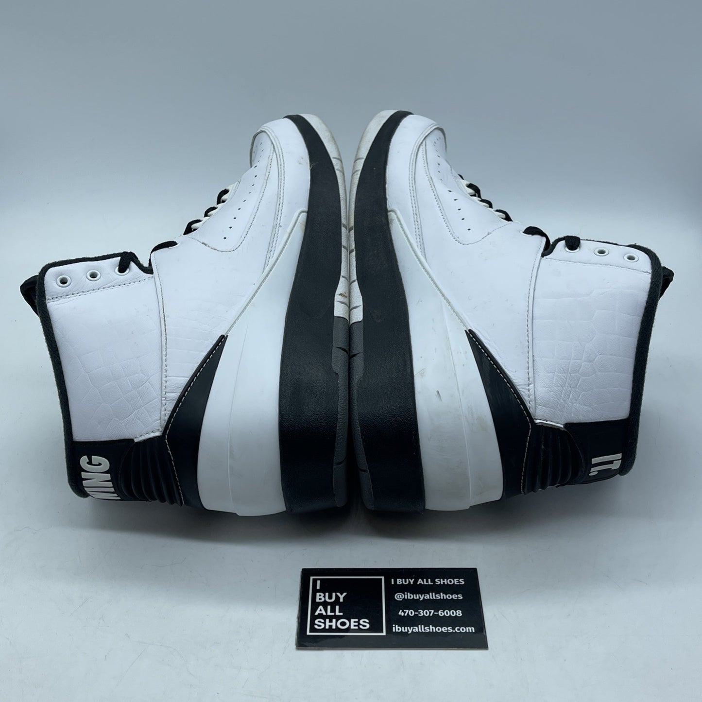 Size 13 - Air Jordan 2 Retro Wing It Black White Leather (834272-103)