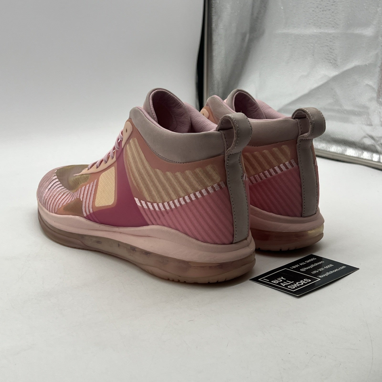 Size 10.5 - Nike John Elliott x LeBron Icon Tulip Pink (AQ0114-600)