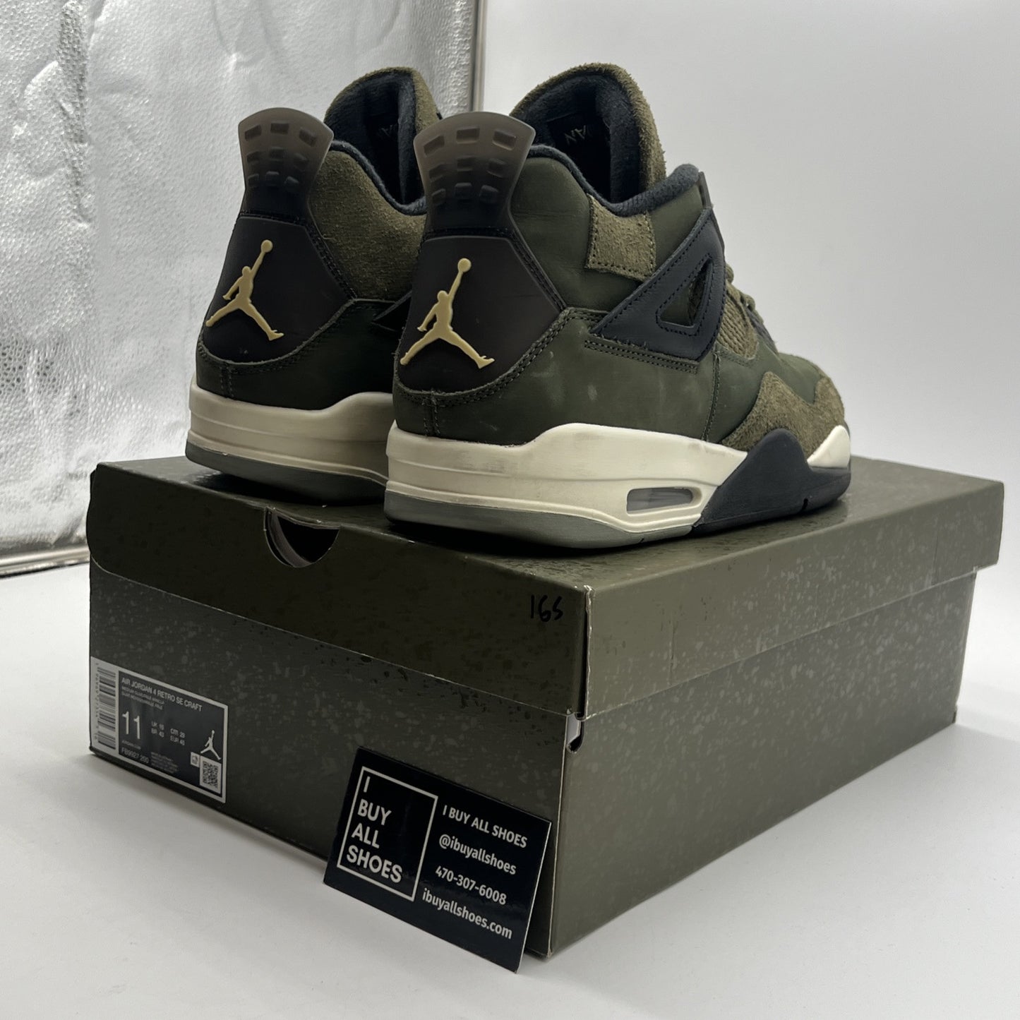 Size 11 - Air Jordan 4 SE Retro Low Craft - Olive (FB9927-200)