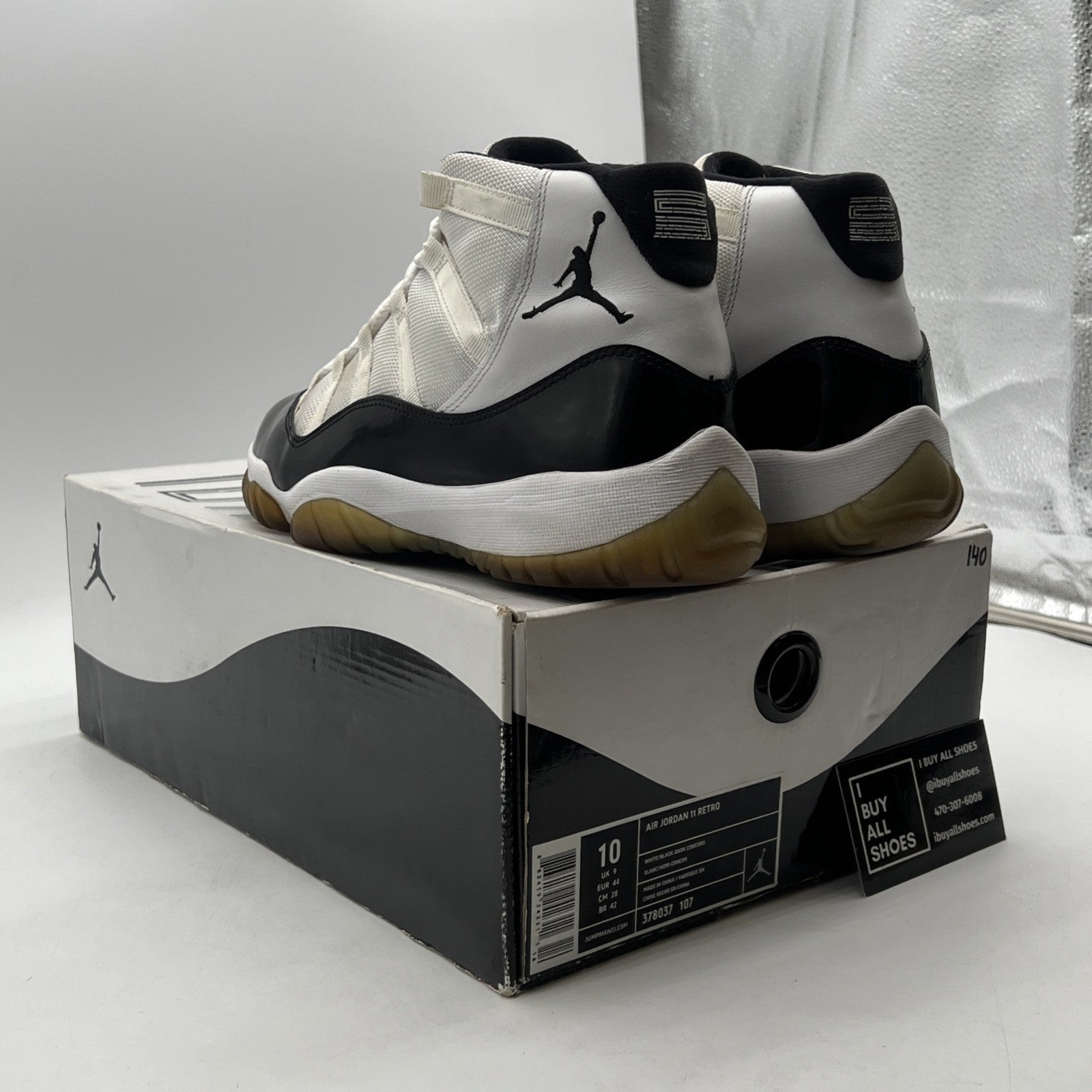 Size 10 - Air Jordan 11 Retro Concord 2011 (378037-107)