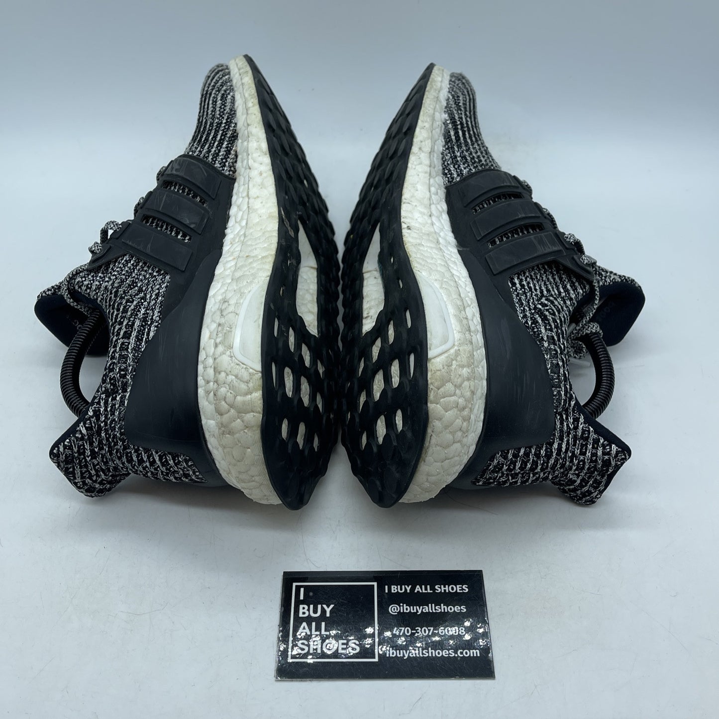 Size 10.5 - adidas UltraBoost 4.0 'Cookies and Cream Black Suede Leather