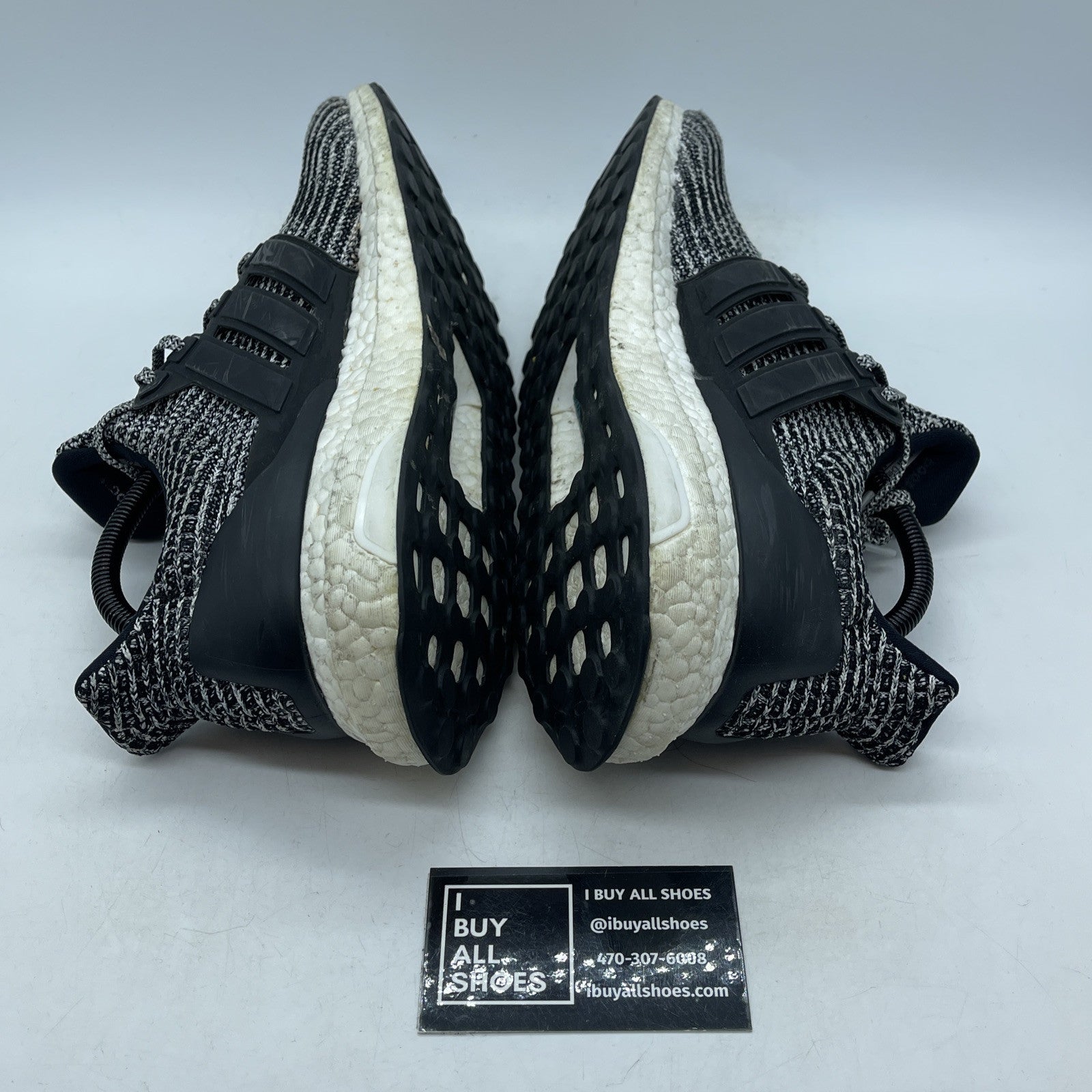 Size 10.5 - adidas UltraBoost 4.0 'Cookies and Cream Black Suede Leather