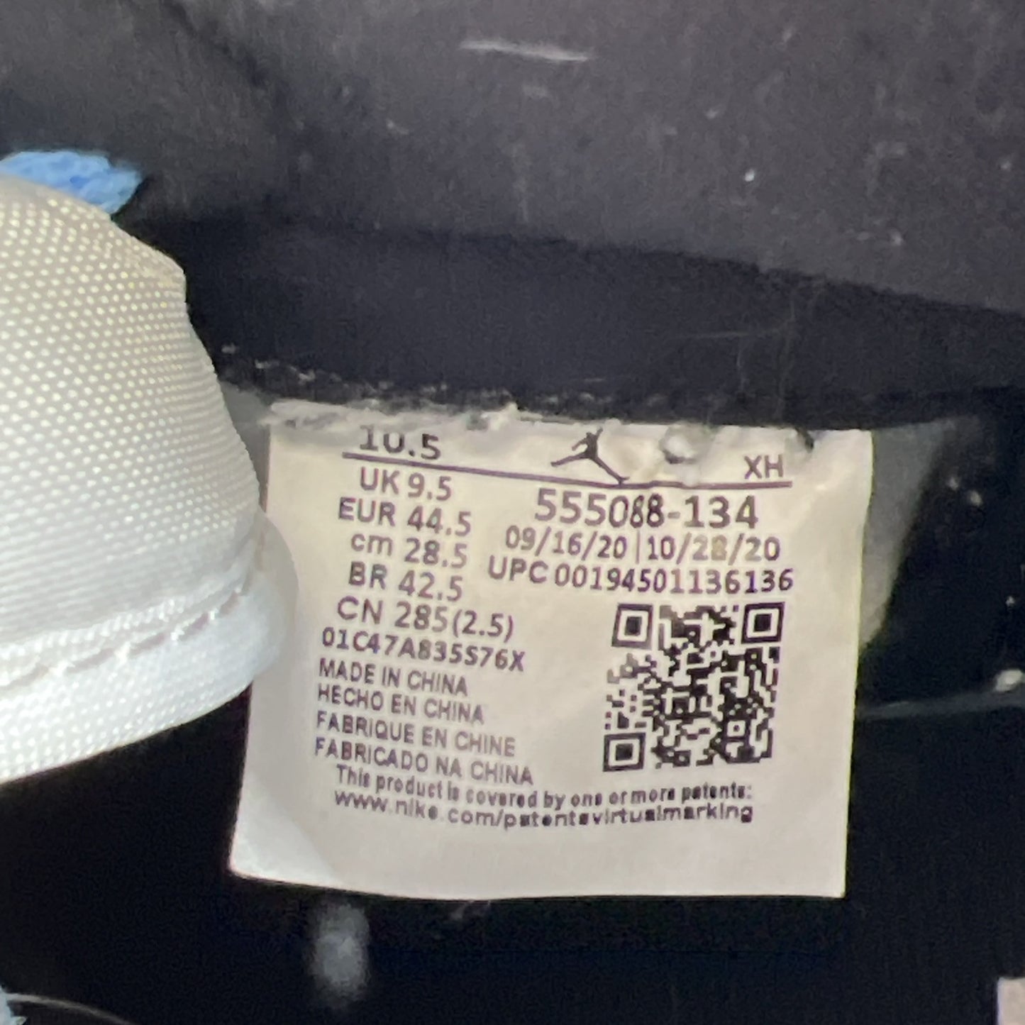 Size 10.5 - Air Jordan 1 Retro OG High University Blue (555088-134)
