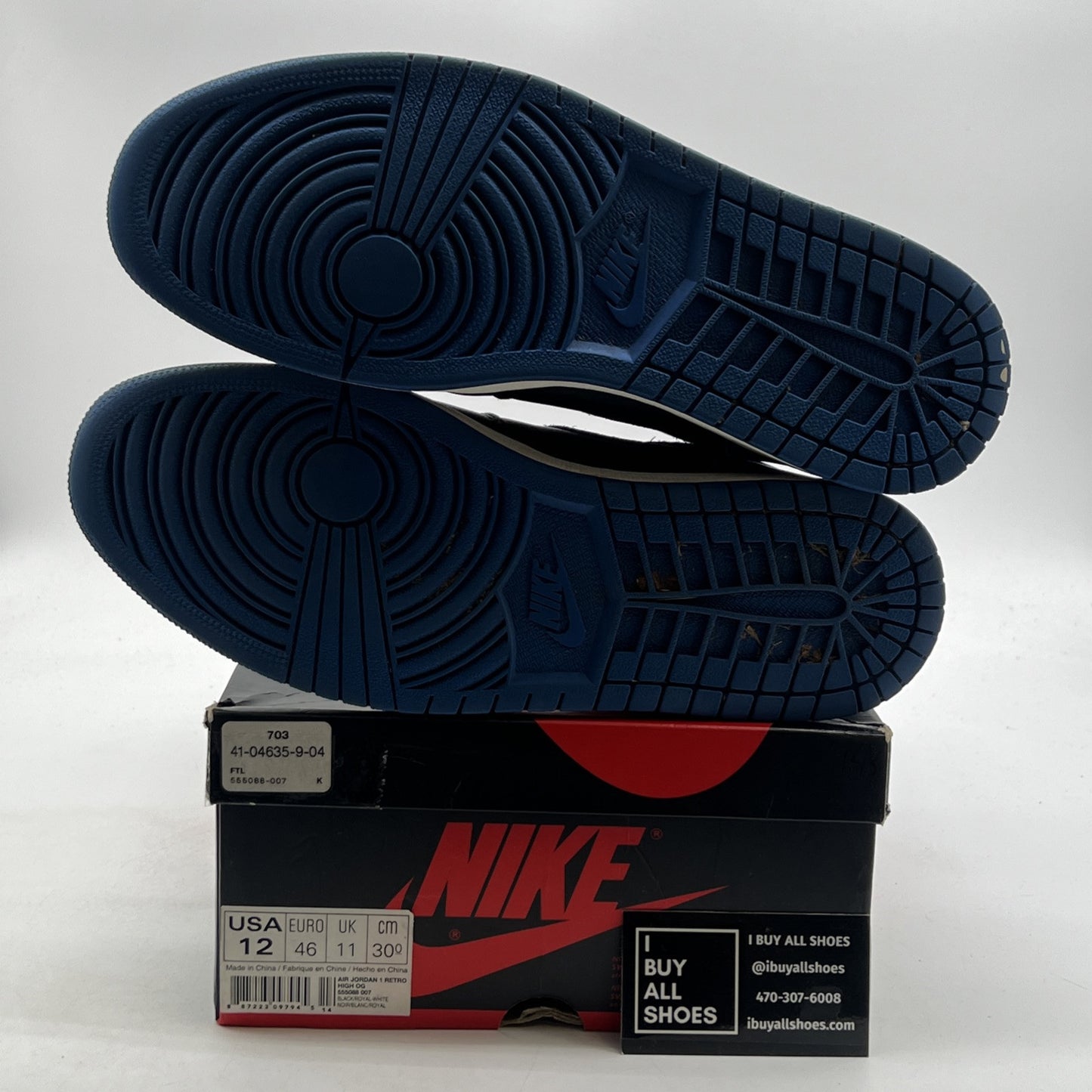 Size 12 - Air Jordan 1 Retro OG High Royal (555088-007)