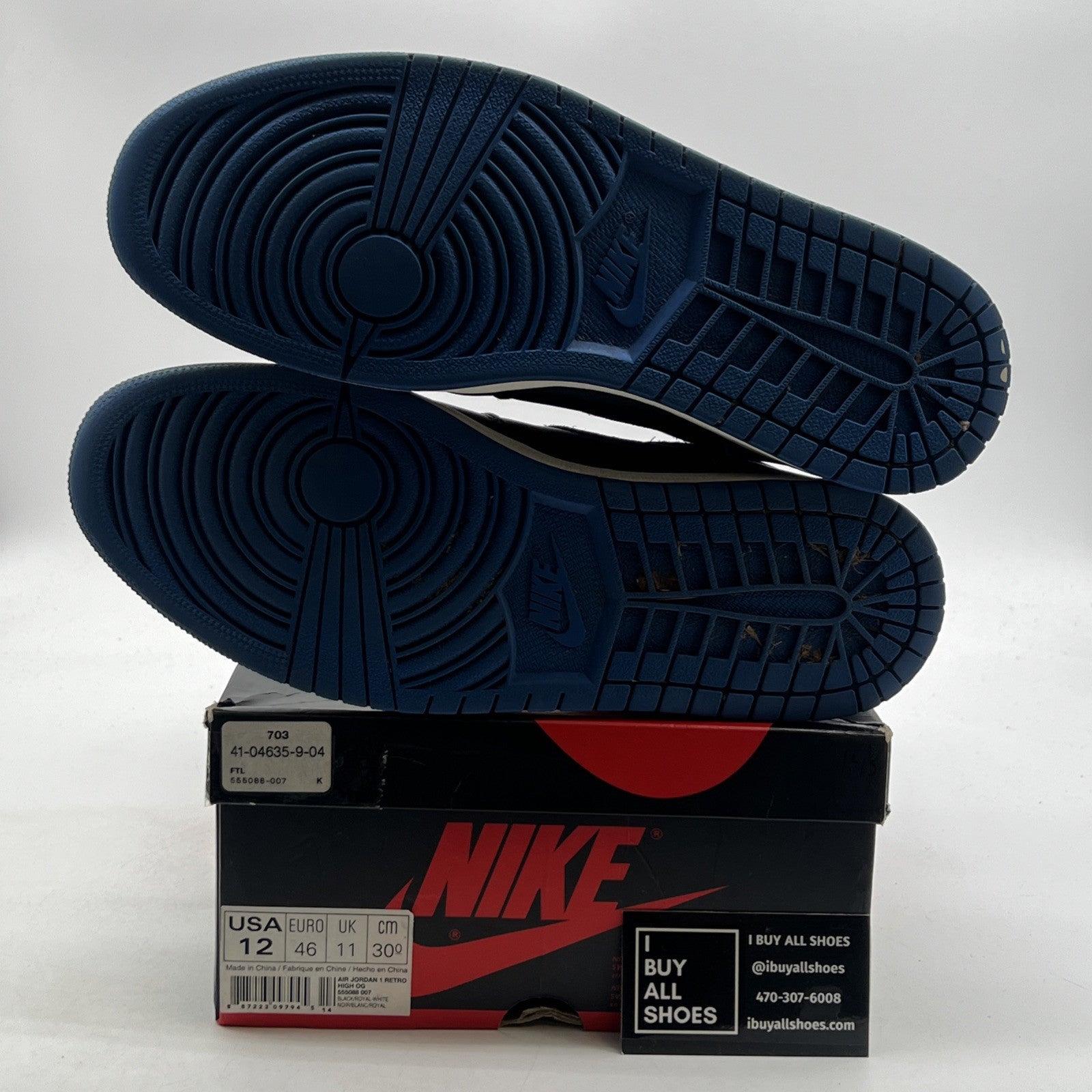 Size 12 - Air Jordan 1 Retro OG High Royal (555088-007)
