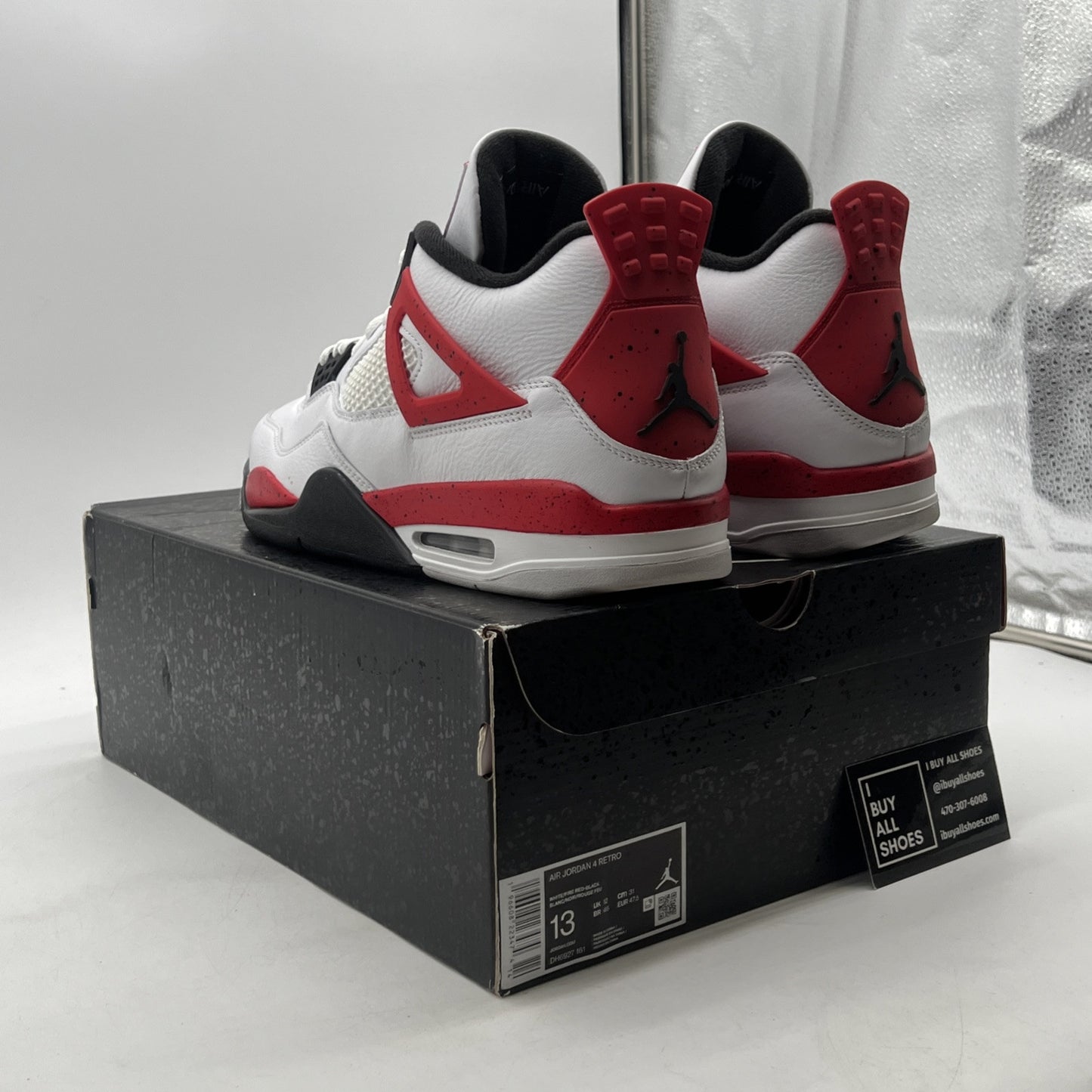 Size 13 - Air Jordan 4 Retro Mid Red Cement (DH6927-161)