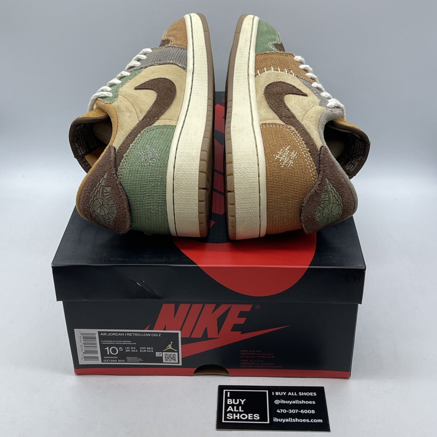 Size 10.5 - Jordan 1 Retro OG x Zion Williamson Low Voodoo Suede (DZ7292-200)