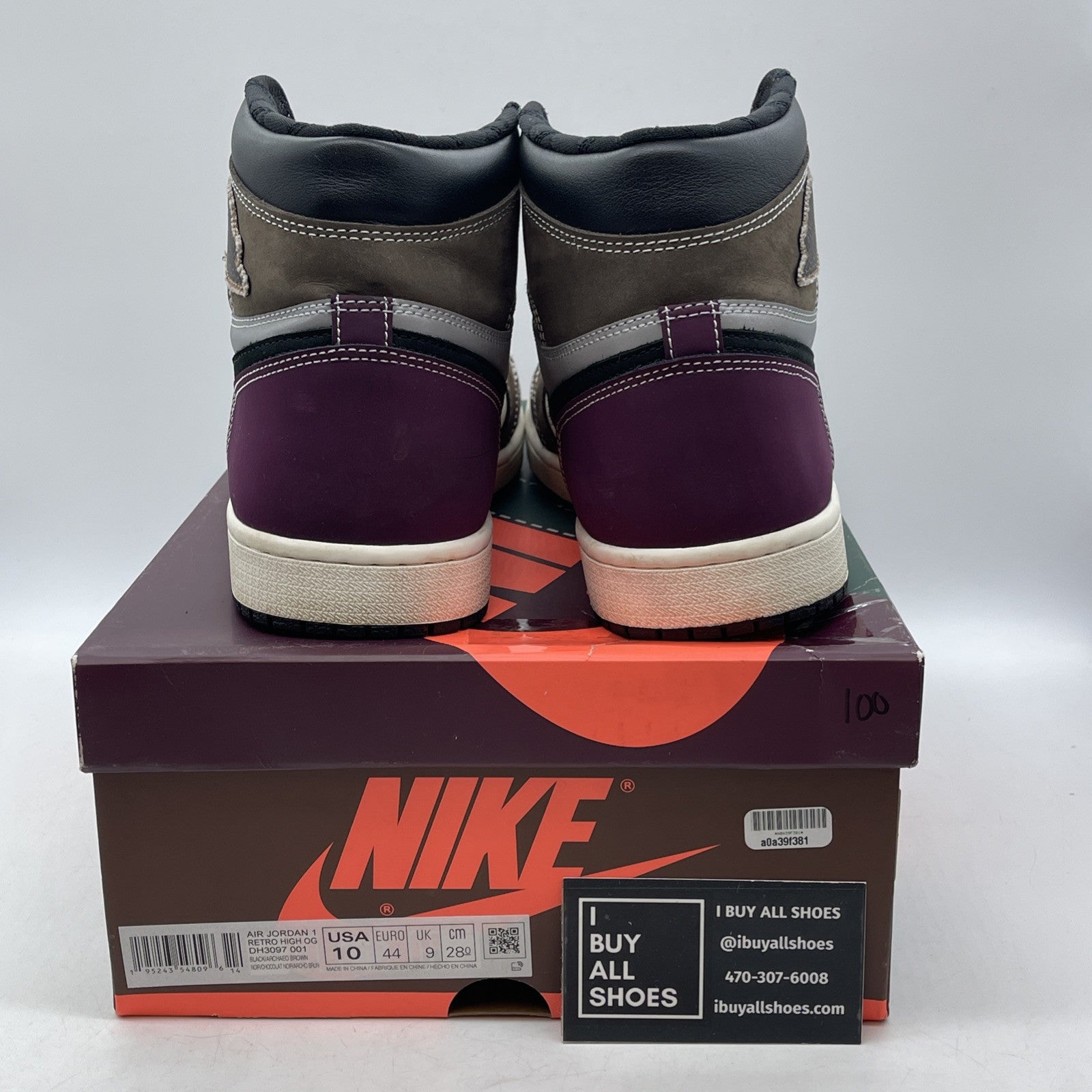 Size 10 - Jordan 1 High OG Crafted Brown White Suede Leather (DH3097-001)