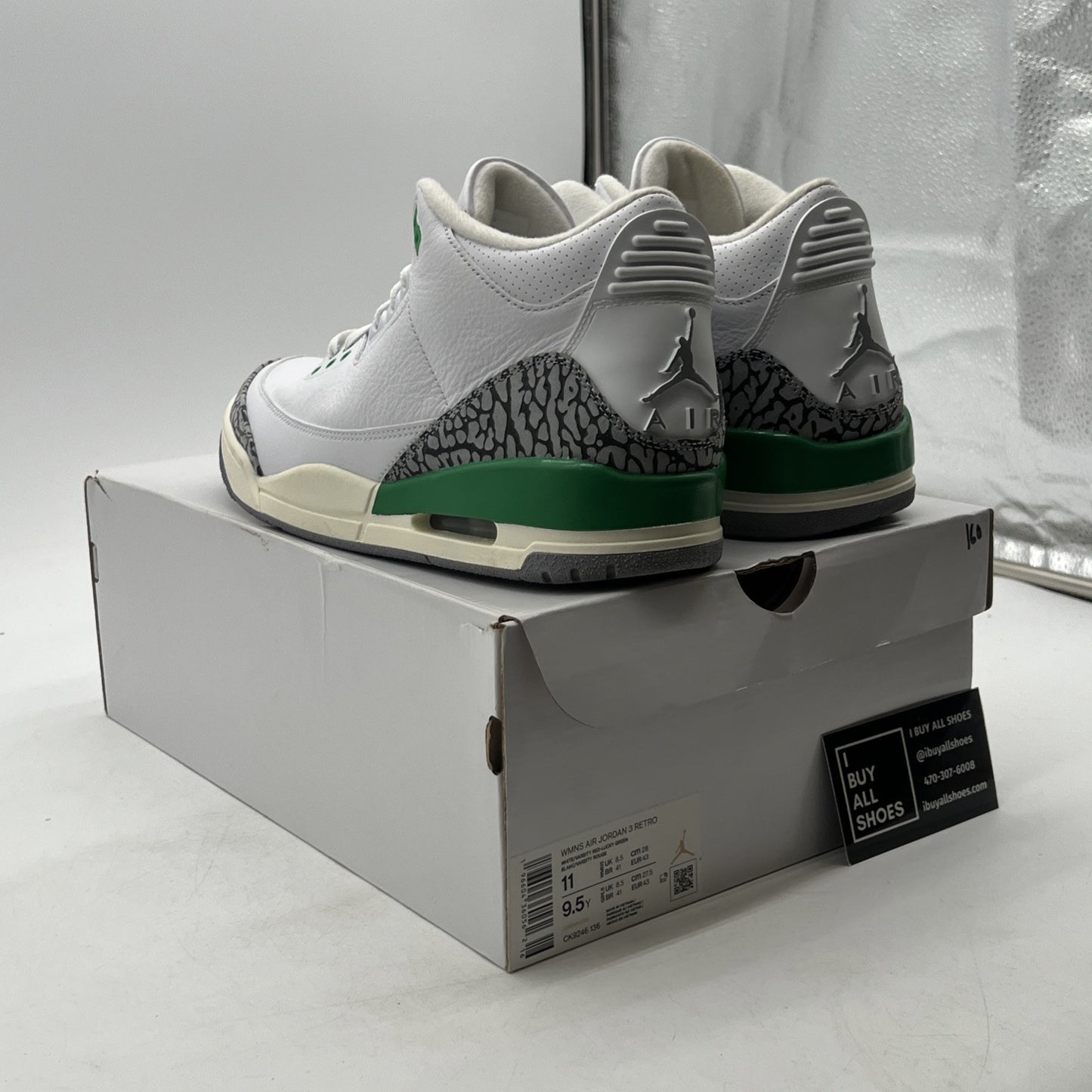 Size 11W - Air Jordan 3 Lucky Green (CK9246-136)