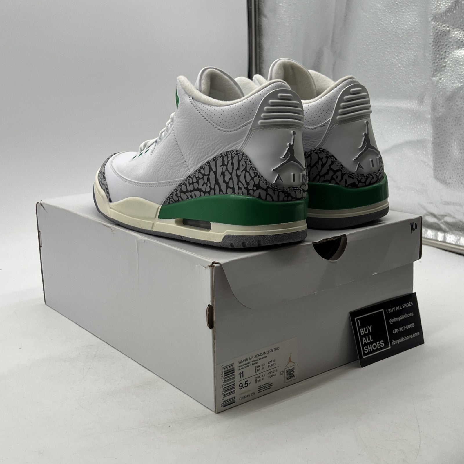 Size 11W - Air Jordan 3 Lucky Green (CK9246-136)