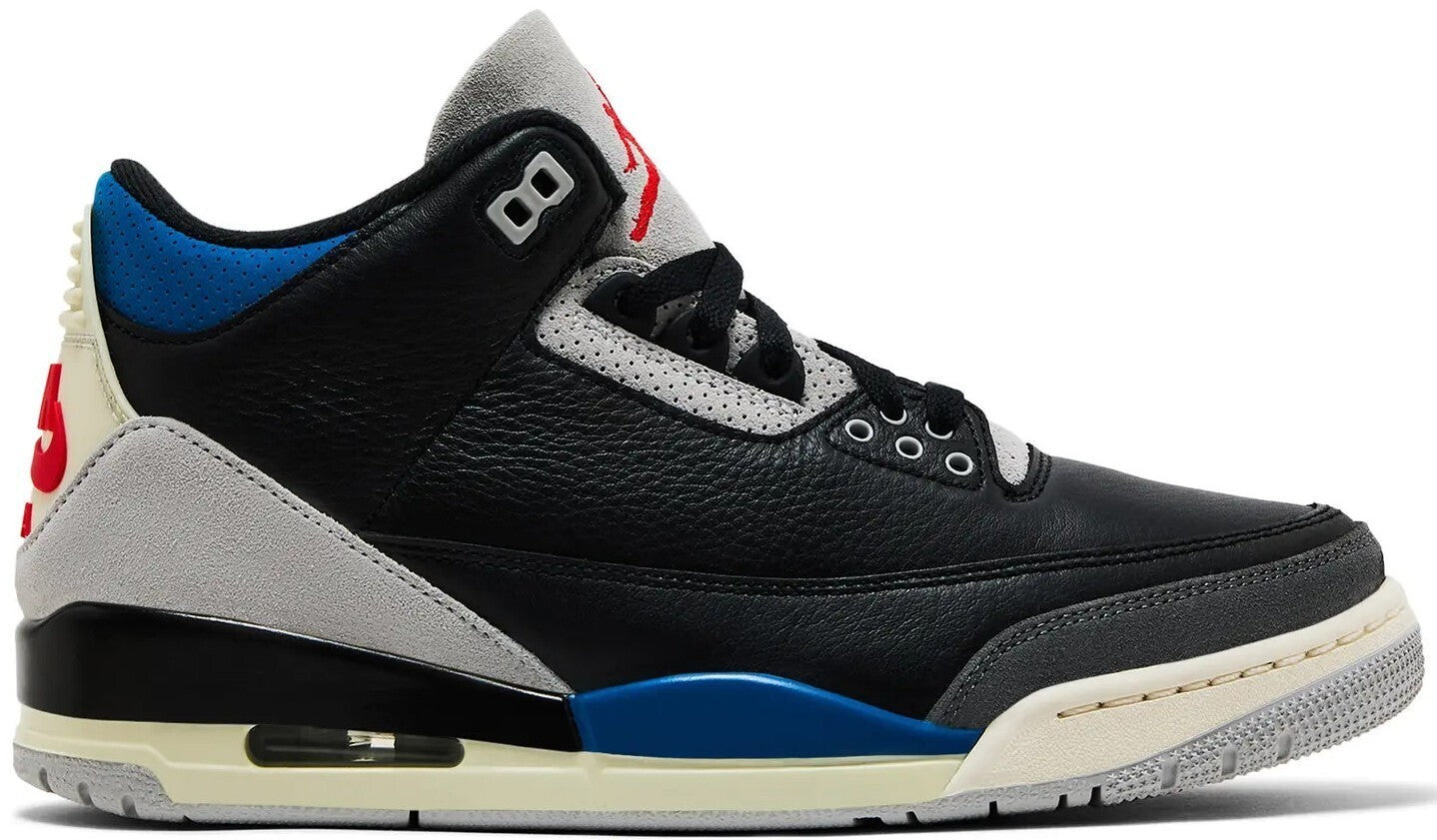 Size 10 - Air Jordan 3 Retro OG Rare Air Black Suede Leather (IB8967-004)