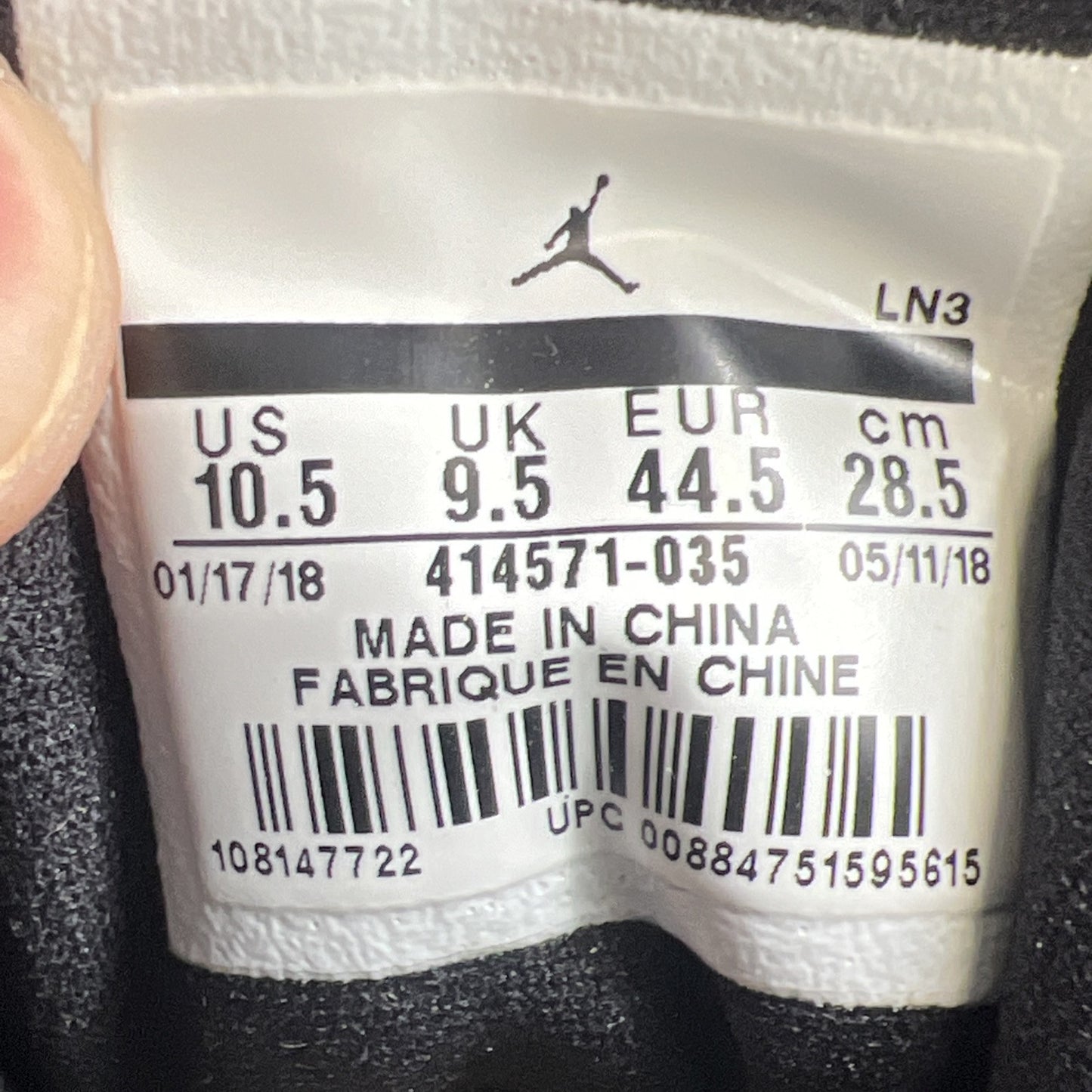 Size 10.5 - Air Jordan 13 Retro B-Grade Melo Class of 2002 (414571-035)