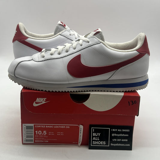 Size 10.5 - Nike Cortez Basic Leather OG Forrest Gump (882254-164)