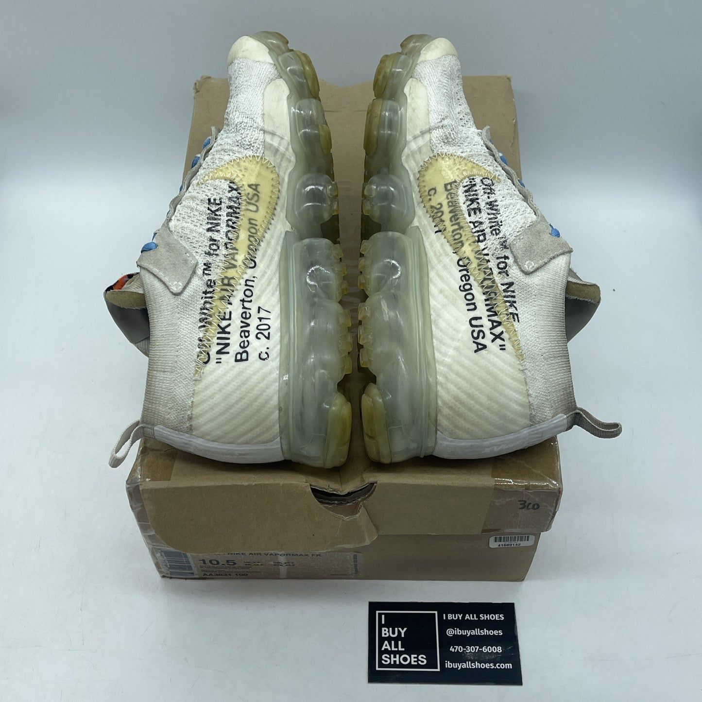 Size 10.5 - Nike Off-White x Air VaporMax Part 2 White Suede (AA3831-100)