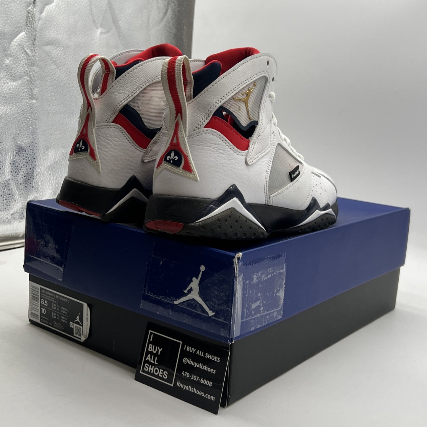 Size 8.5 - Paris Saint-Germain x Air Jordan 7 Retro Paname (CZ0789-105)