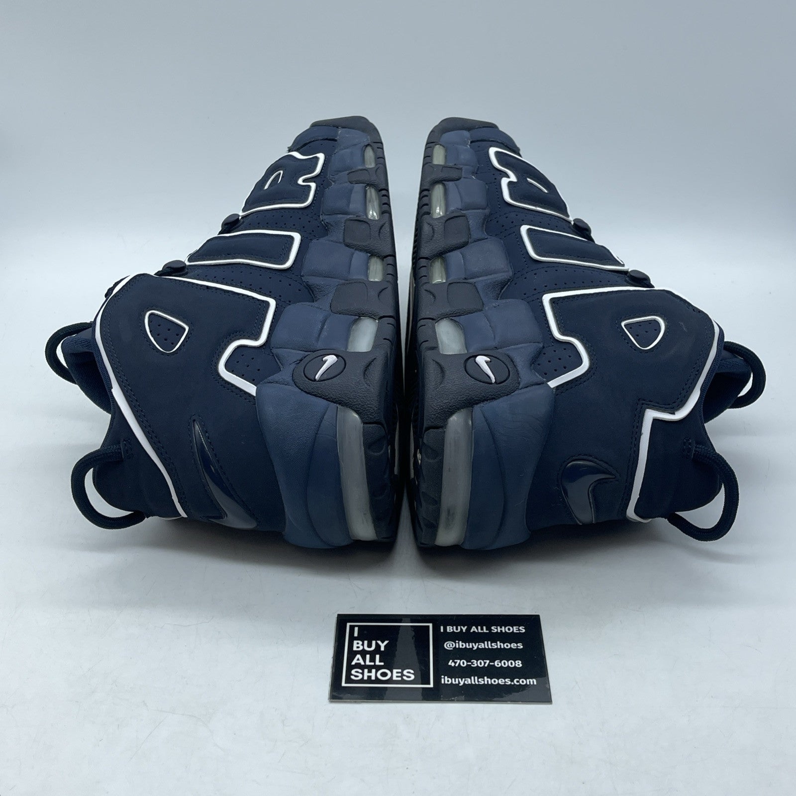 Size 11 - Nike Air More Uptempo Obsidian Blue White Suede (921948-400)