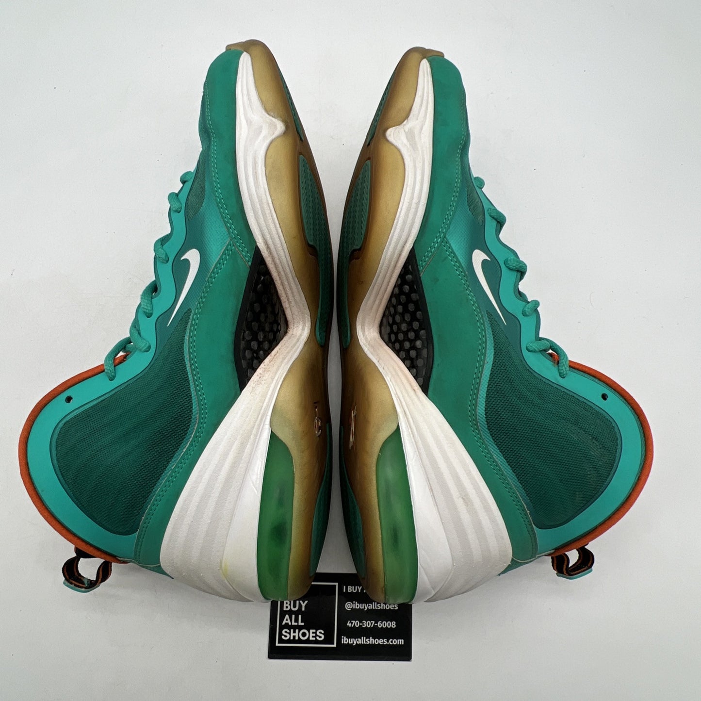 Size 11.5 - Nike Air Penny 5 Miami Dolphins (537331-300)