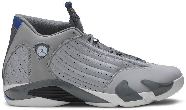 Size 10.5 - Air Jordan 14 Retro Wolf Grey (487471-004)
