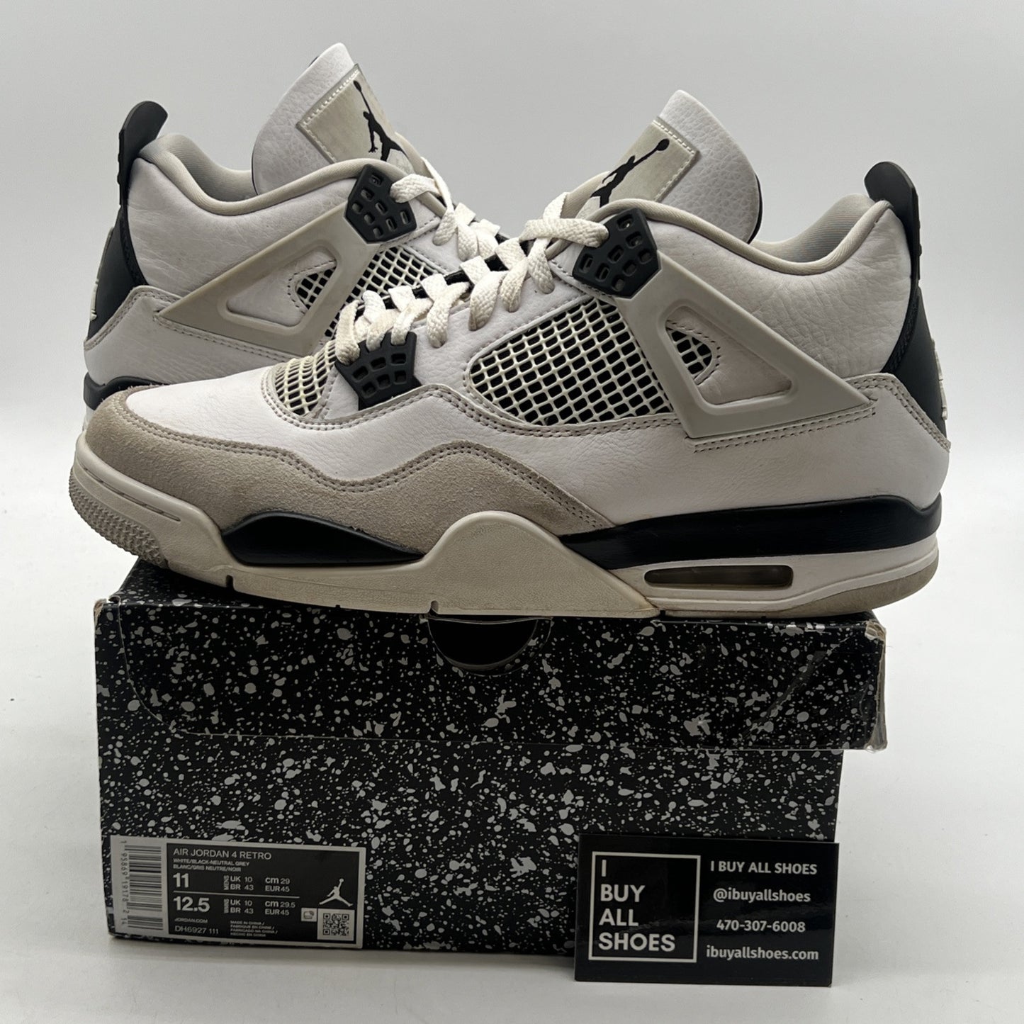 Size 11 - Air Jordan 4 Retro Mid Military Black (DH6927-111)