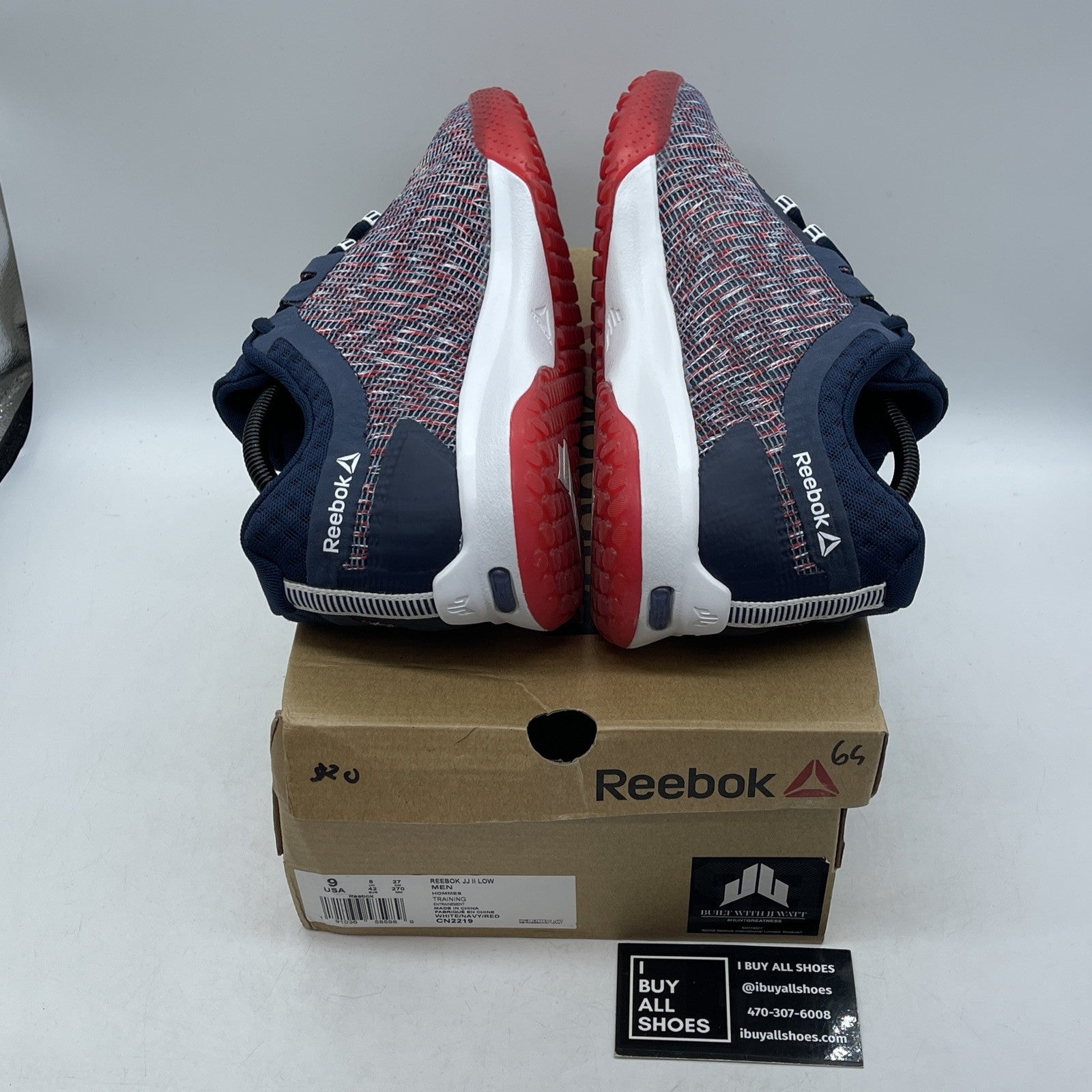 Size 9 - Reebok JJ 2 Low Multi-Color Blue Res White Suede Leather (CN2219)