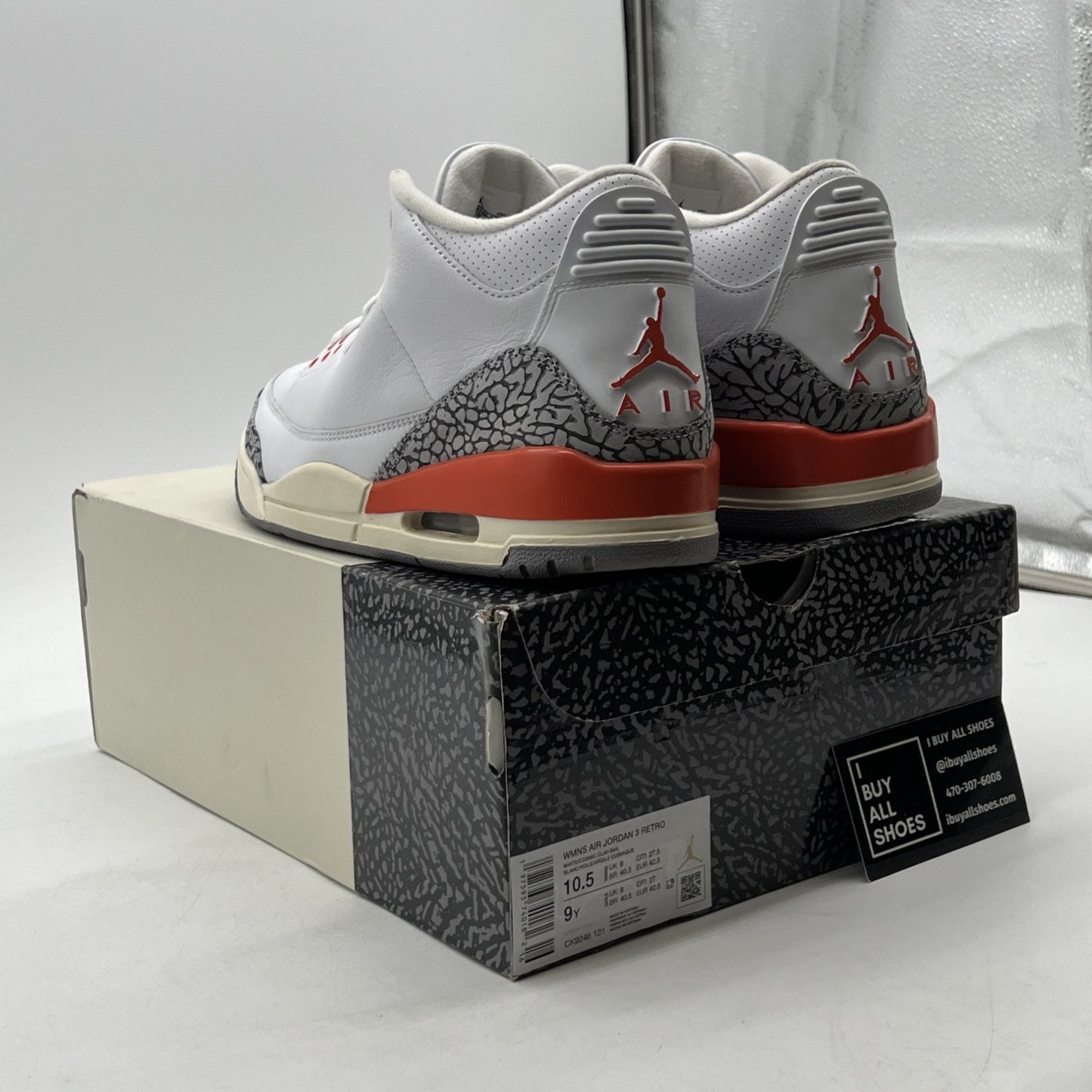 Size 10.5W - Air Jordan 3 Retro Georgia Peach (CK9246-121)