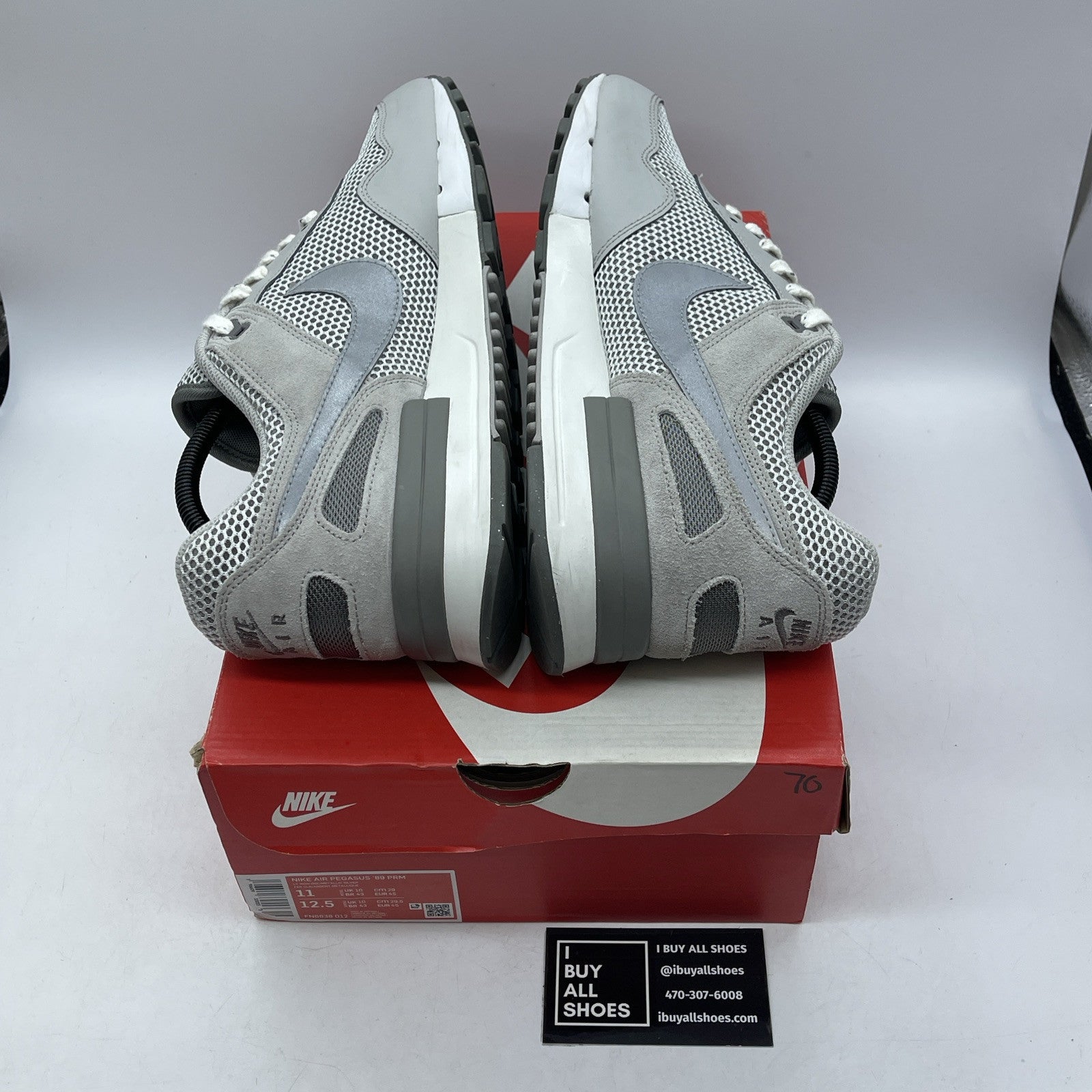 Size 11 - Nike Air Pegasus 89 Premium Light Iron Ore Suede Leather (FN6838-012)