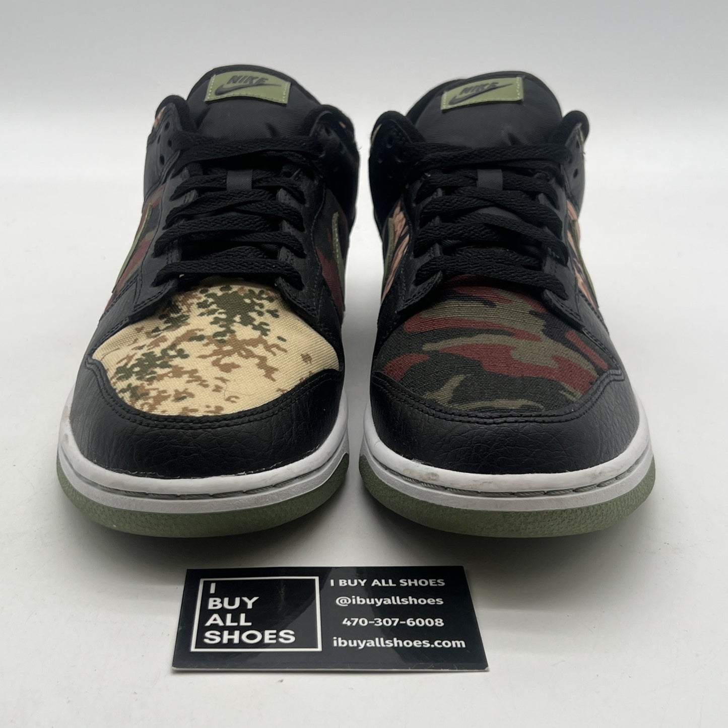 Size 12 - Nike Dunk SE Low Black Multi-Camo (DH0957-001)