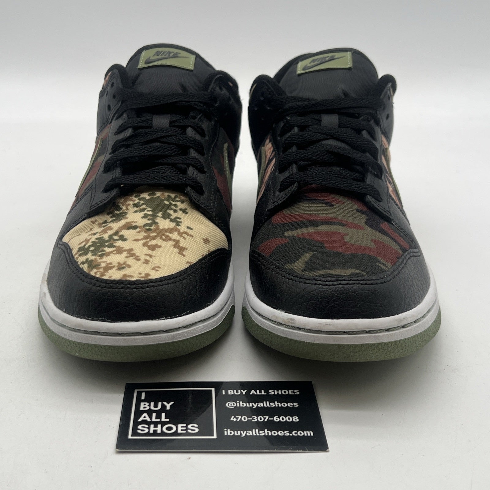 Size 12 - Nike Dunk SE Low Black Multi-Camo (DH0957-001)