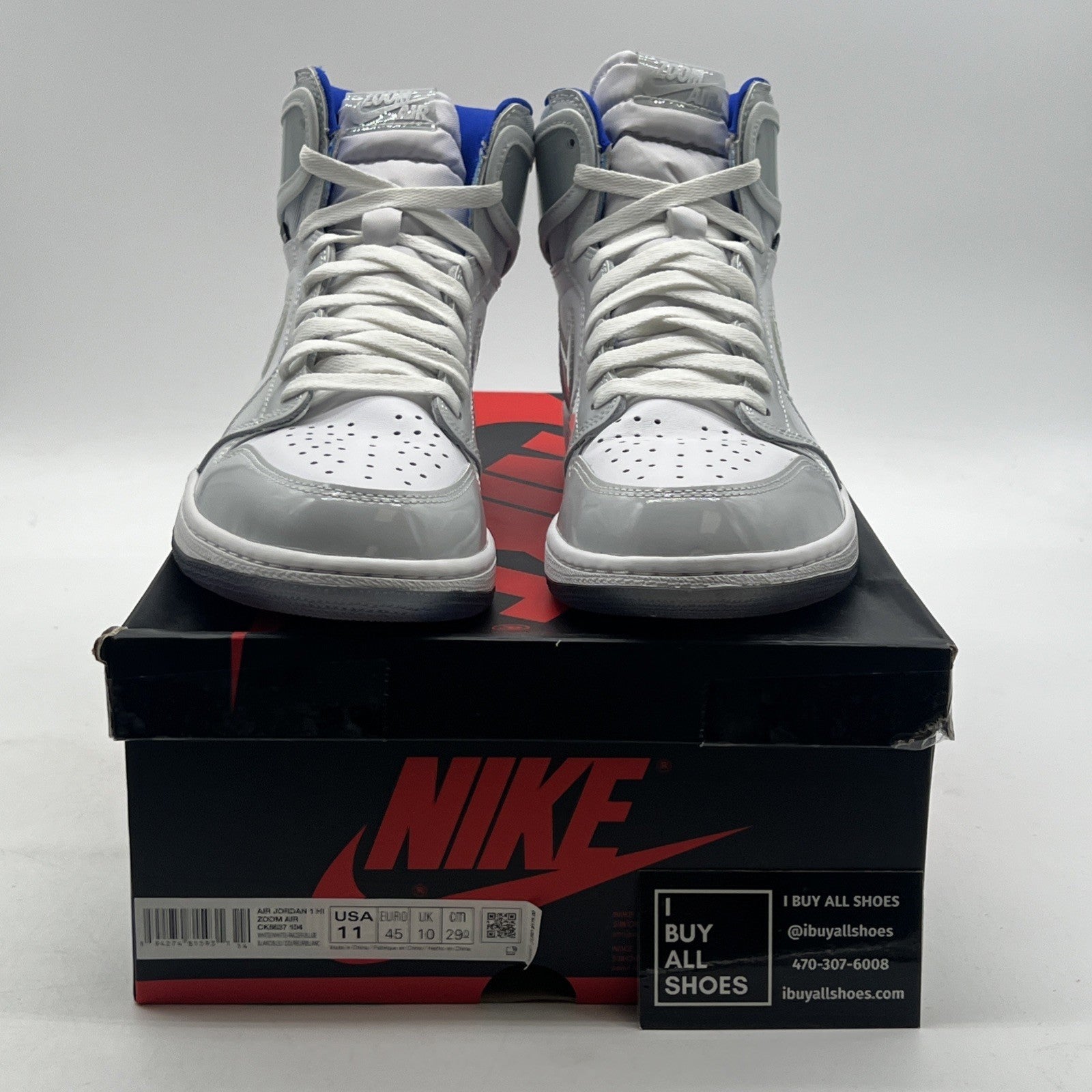 Size 11 - Air Jordan 1 Zoom High Racer Blue (CK6637-104)