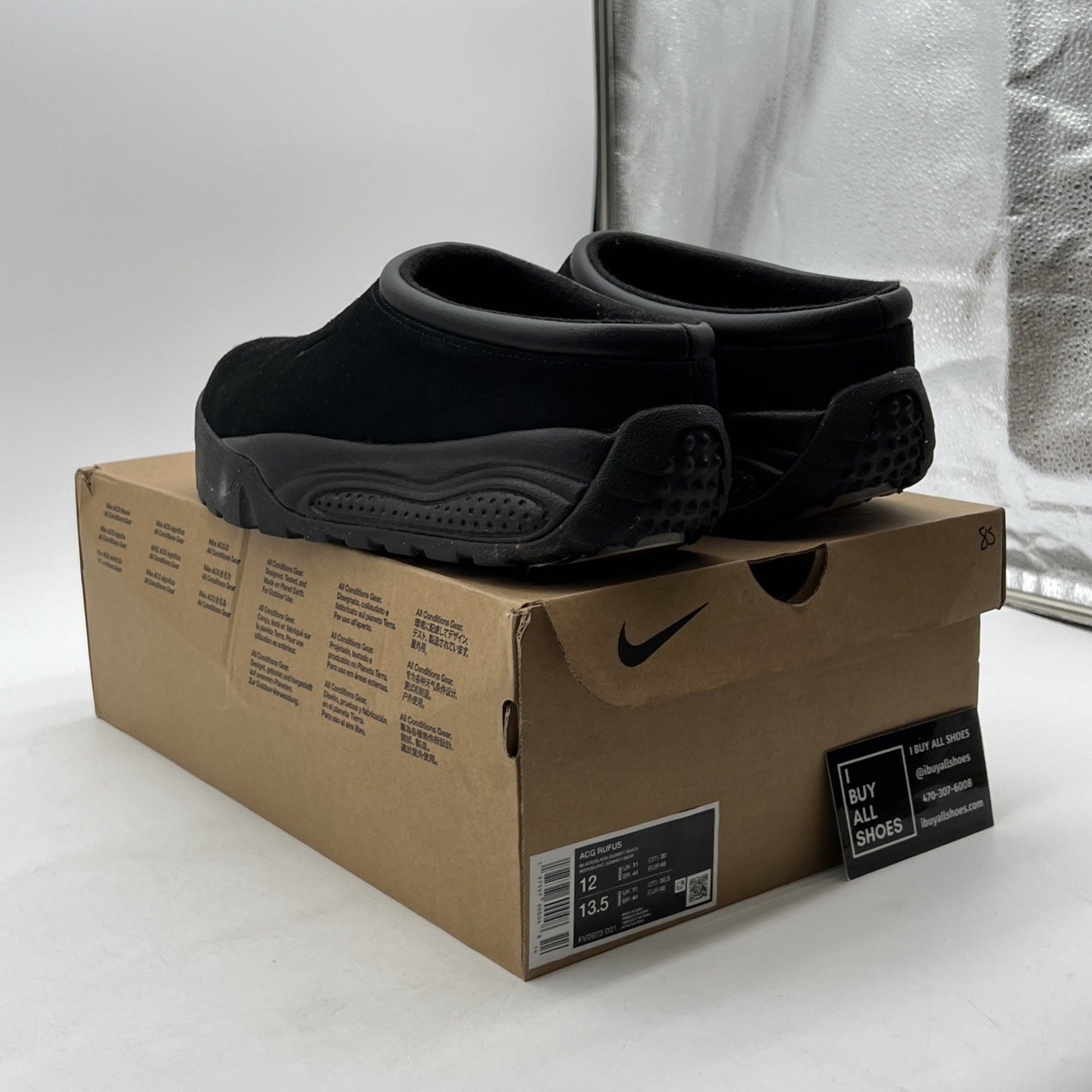 Size 12 - Nike ACG Rufus Triple Black (FV2923-001)