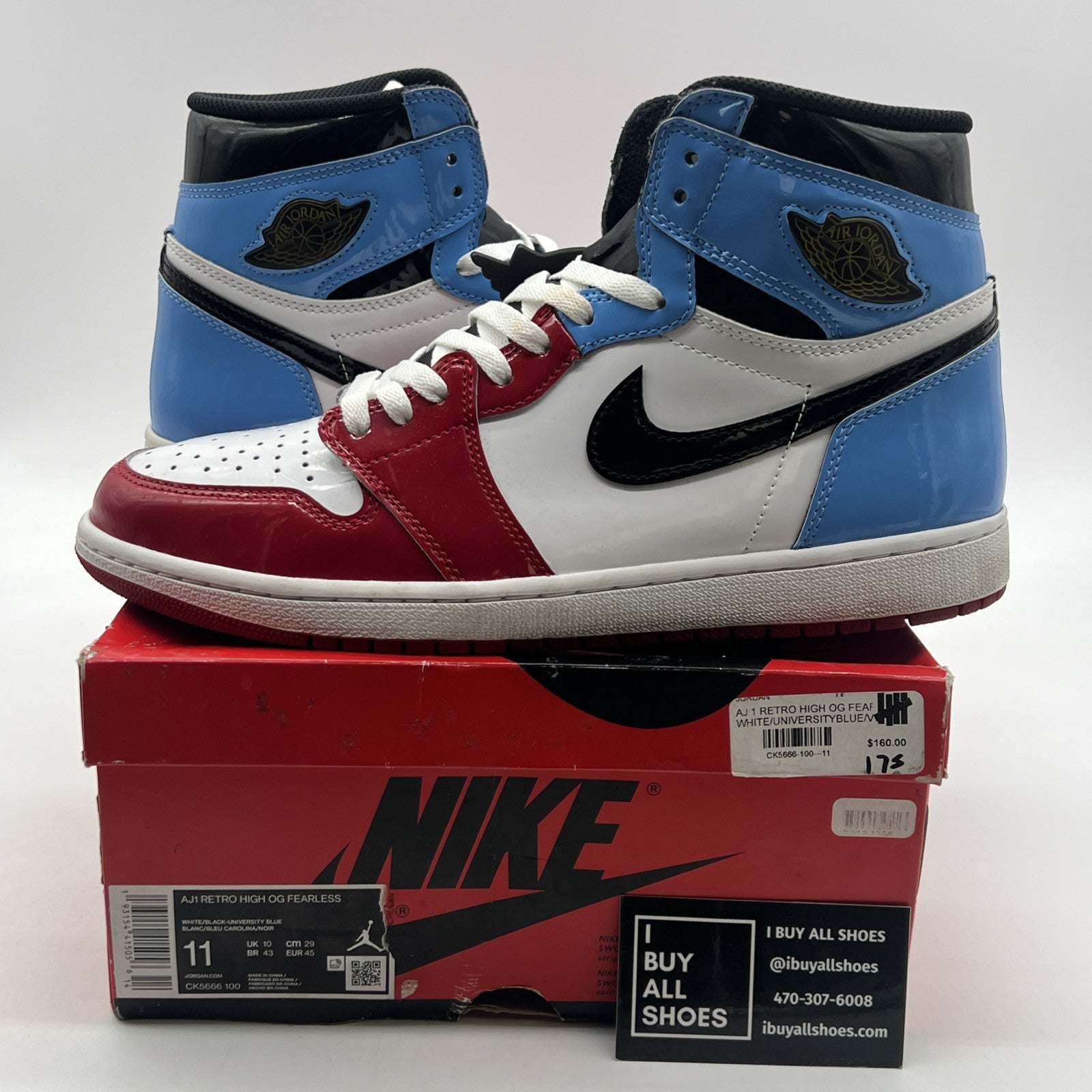 Size 11 - Air Jordan 1 Retro OG High Fearless (CK5666-100)