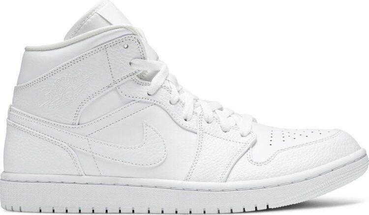 Size 10 - Jordan 1 Mid Triple White - 554724-130