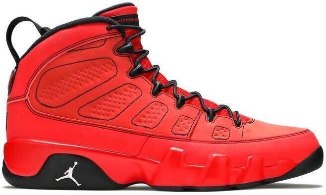 Size 10 - Air Jordan 9 Retro Motorboat Jones Red Black Suede (302370-645)