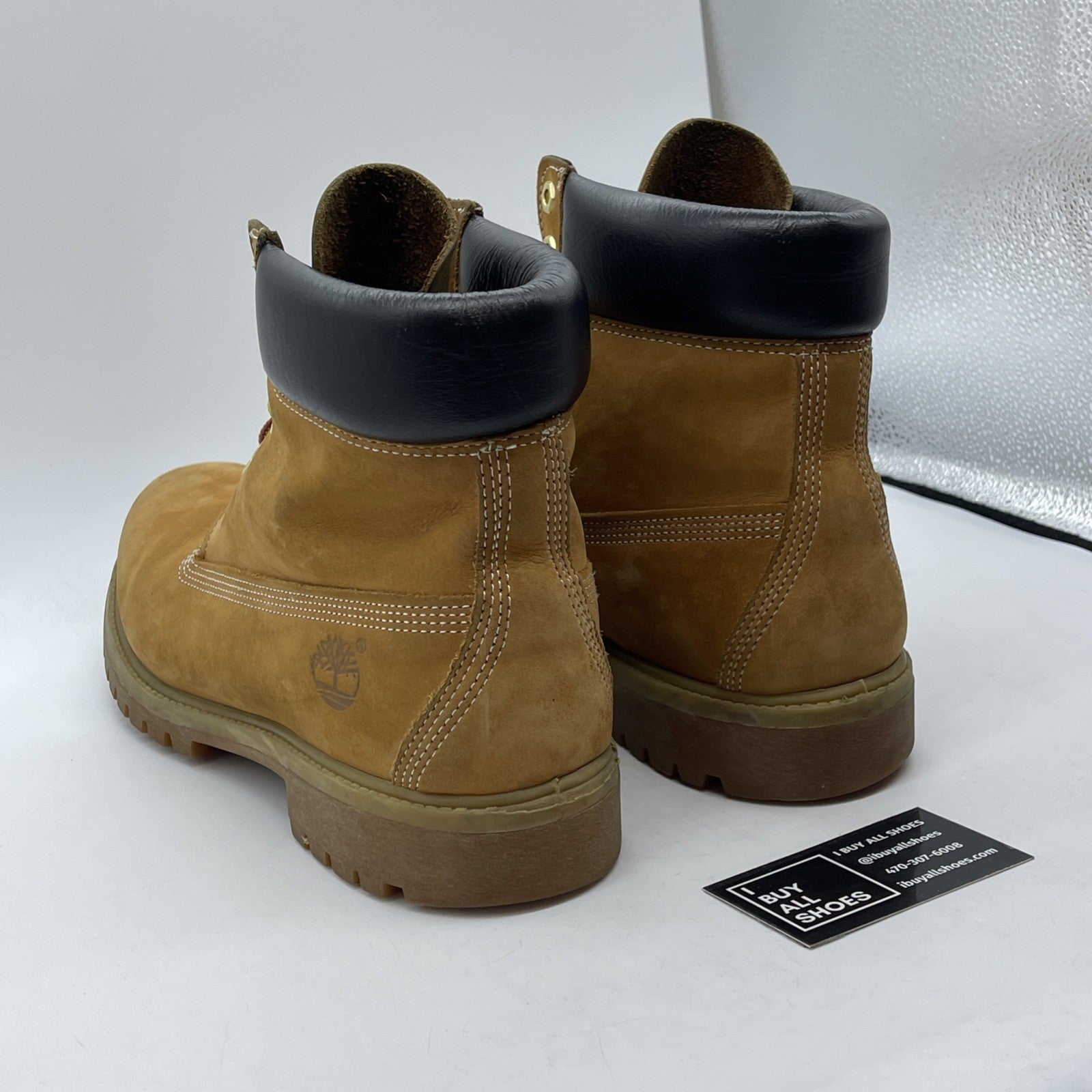 Size 11.5 - Timberland 6 Inch Basic Waterproof Boots Wheat Nubuck