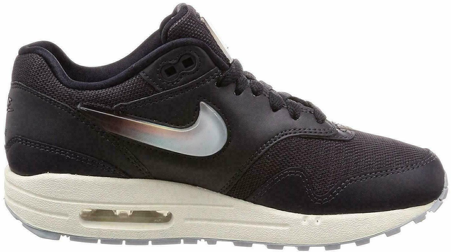 Size 10.5W - Nike Air Max 1 Jelly Jewel Black Leather (AT5248-001)