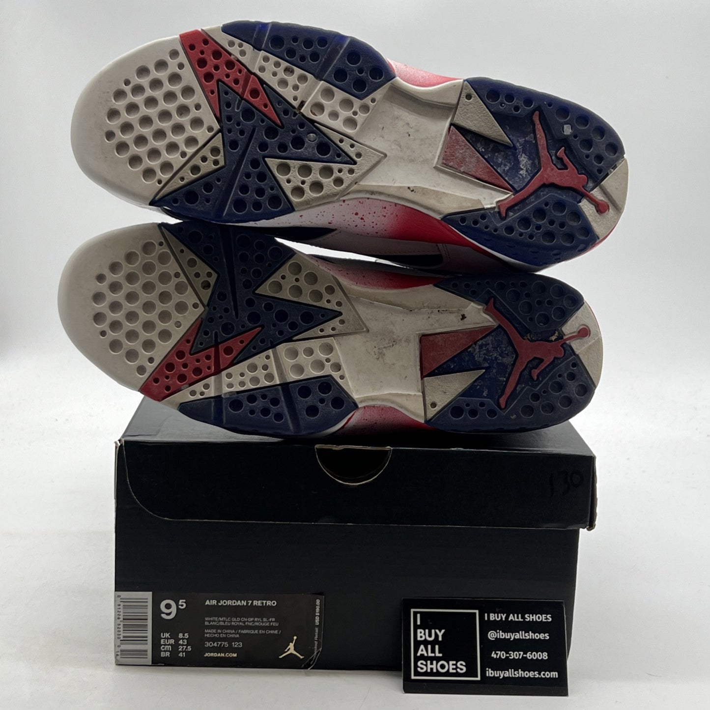 Size 9.5 - Air Jordan 7 Retro Tinker Alternate (304775-123)