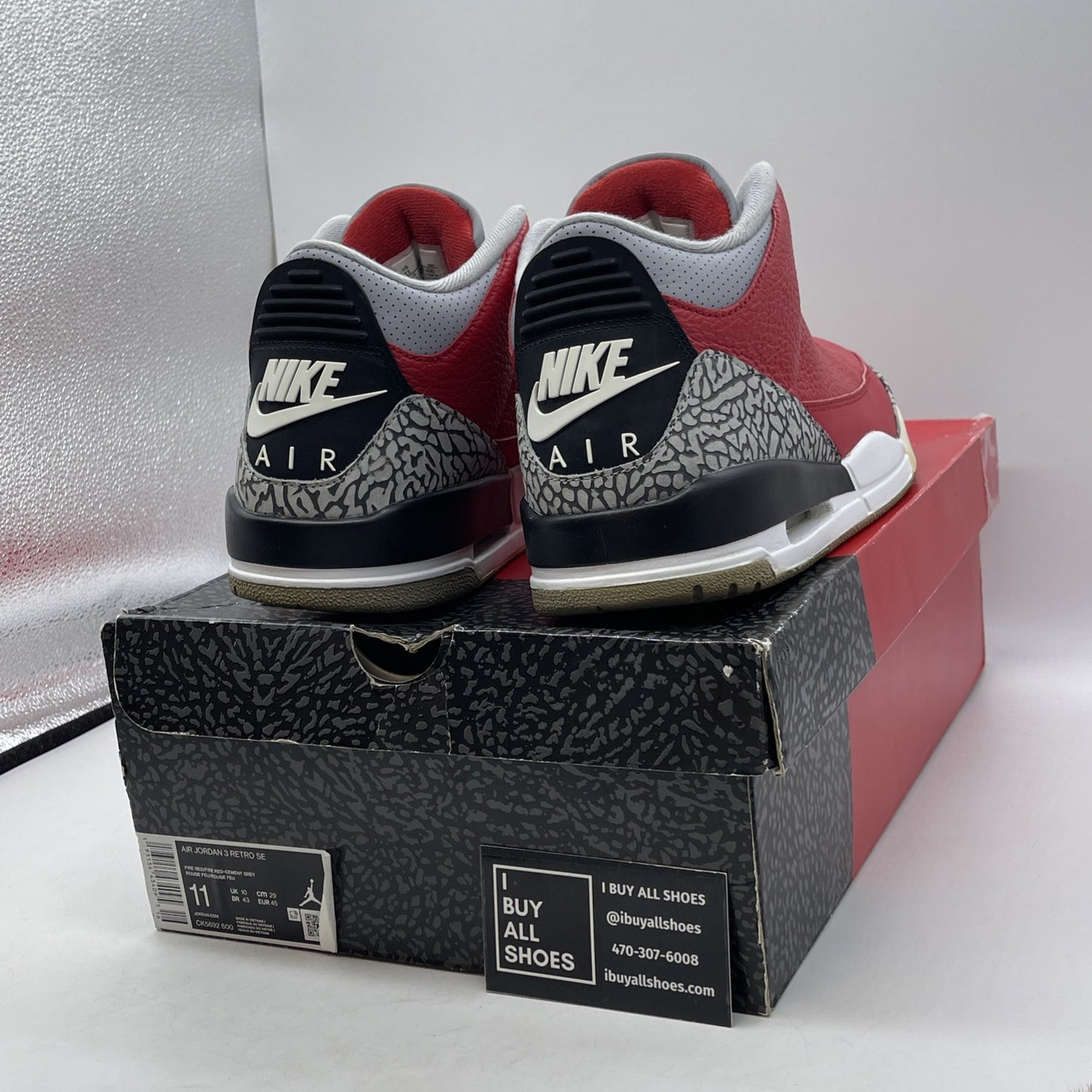 Size 11 - Jordan 3 Retro SE Mid Unite Red Grey Suede Leather (CK5692-600)